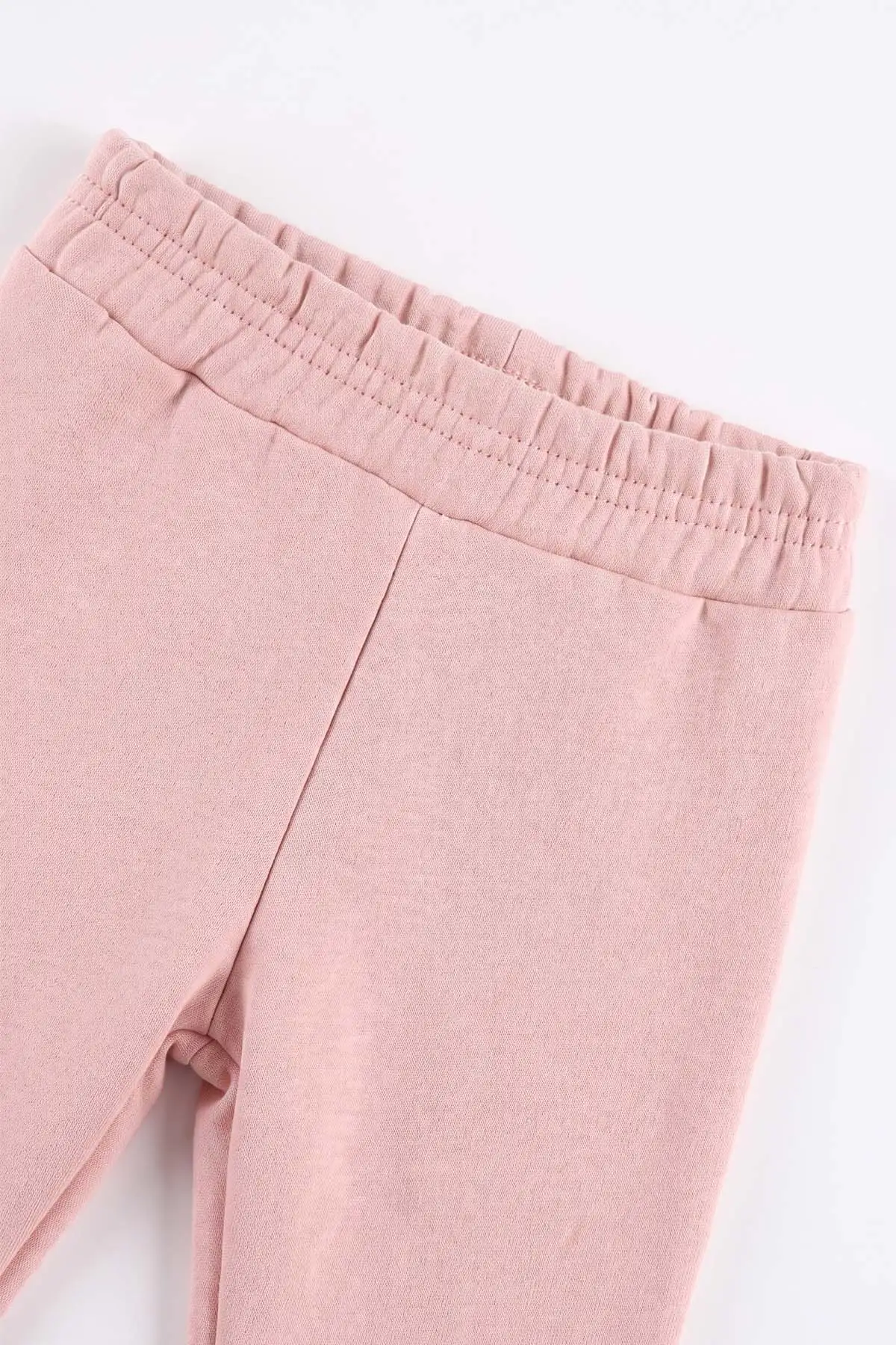 Pembe (6-24 Ay) Tavşan Nakışlı  3 İp Şardonlu Kız Bebek Kışlık Takım 485097
