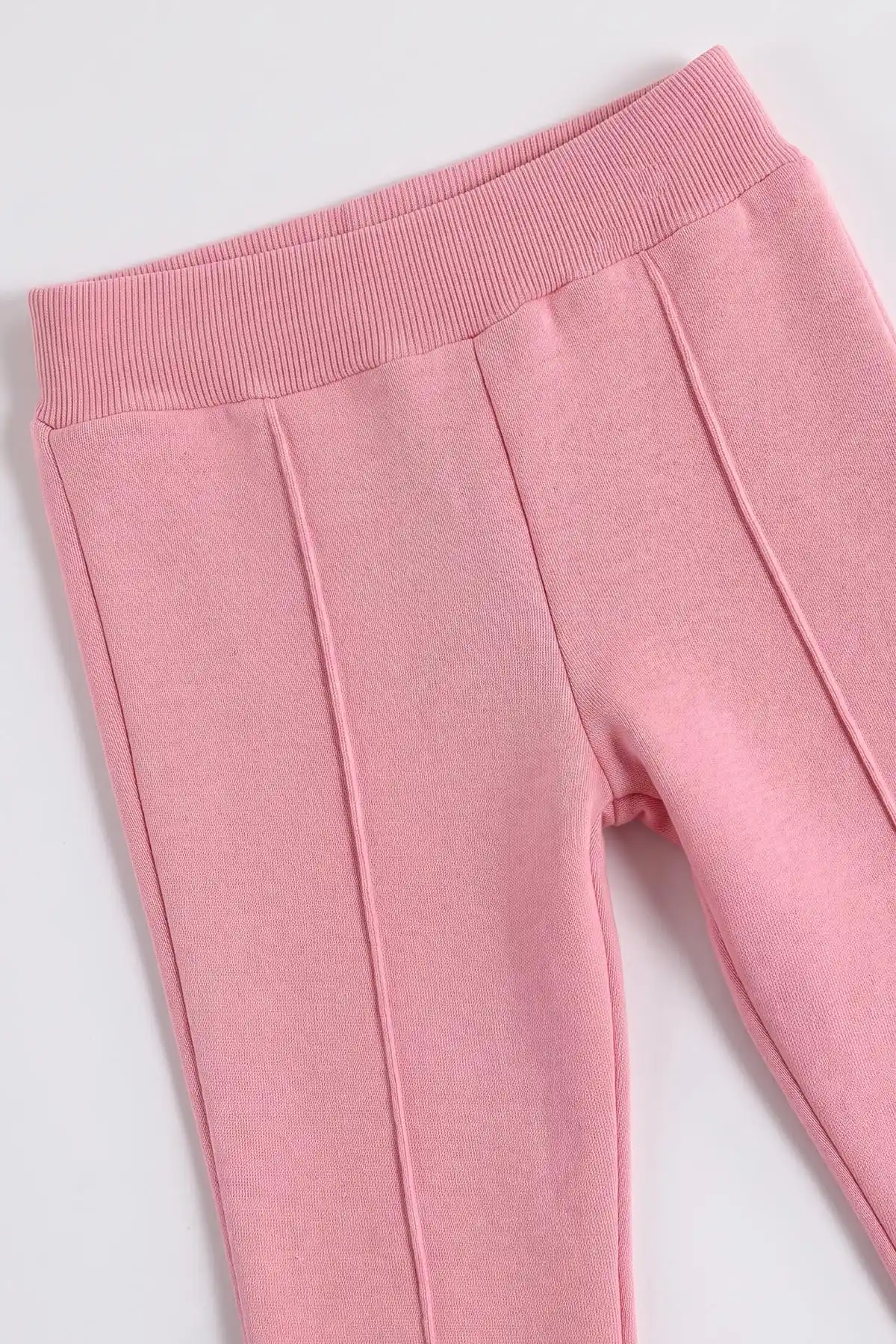 Pembe (6-24 Ay) Yaka Dantelli Çiçek Nakışlı Şardonlu Kız Bebek Takım 493654