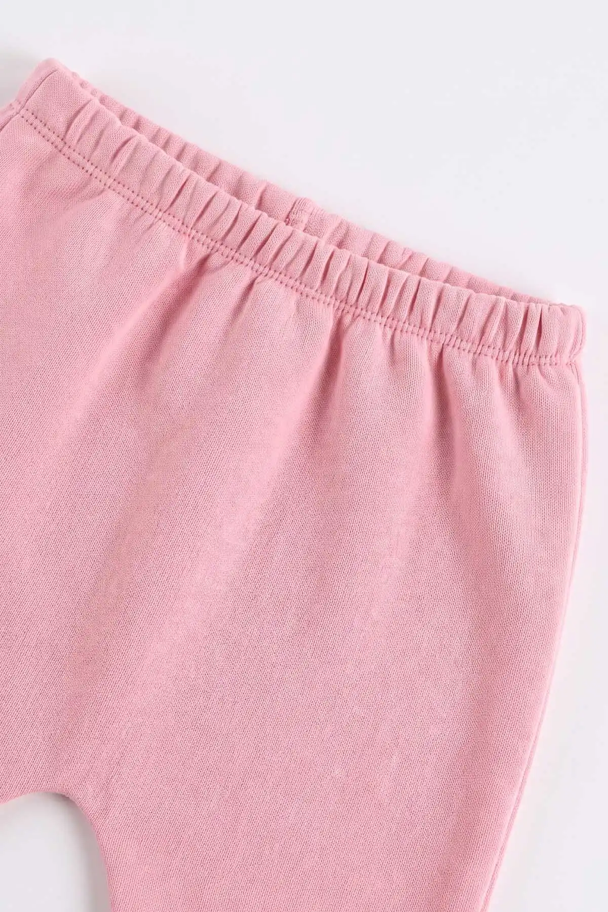 Pembe (6-24 Ay) Yılbaşı Tasarımlı 3 iplik Şardonlu Kız Bebek İkili Takım 495765