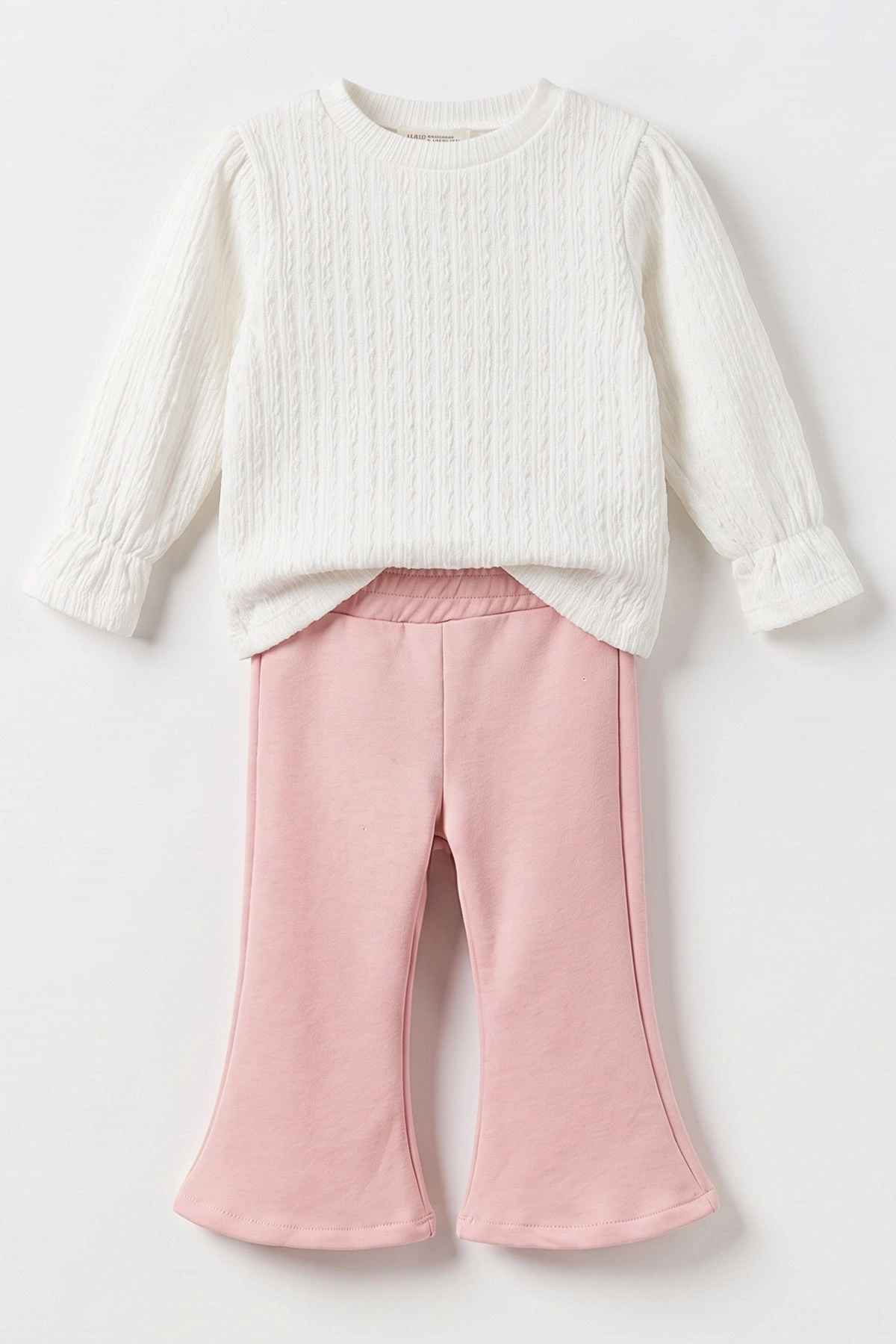 Pembe (6-24 Ay)Nakışlı İçi Peluş Montlu Kız Bebek 3'lü Takım 482583