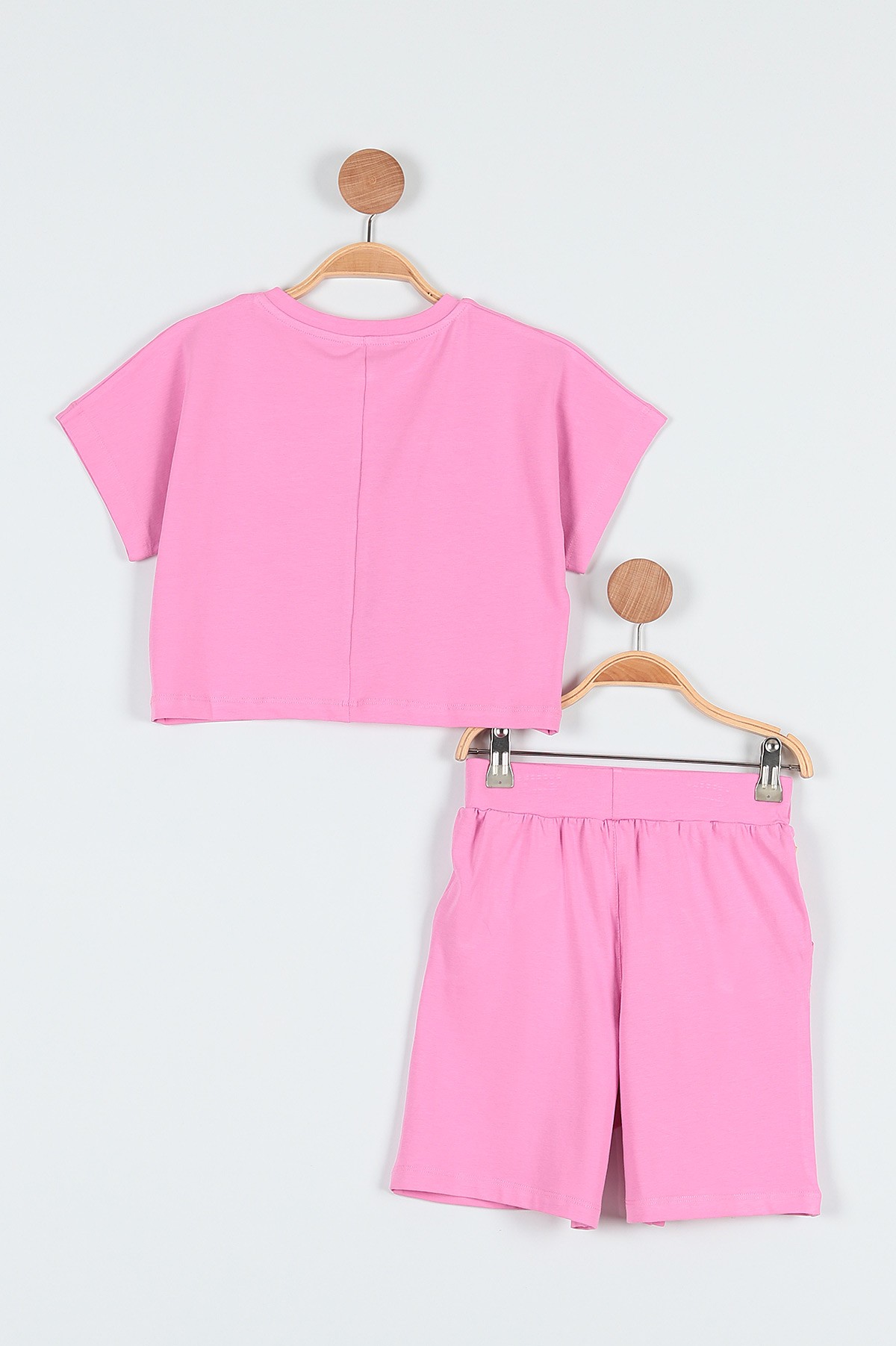 Pembe (6-9 Yaş) Loves Çilek Baskılı Şortlu Kız Çocuk Takım 189887