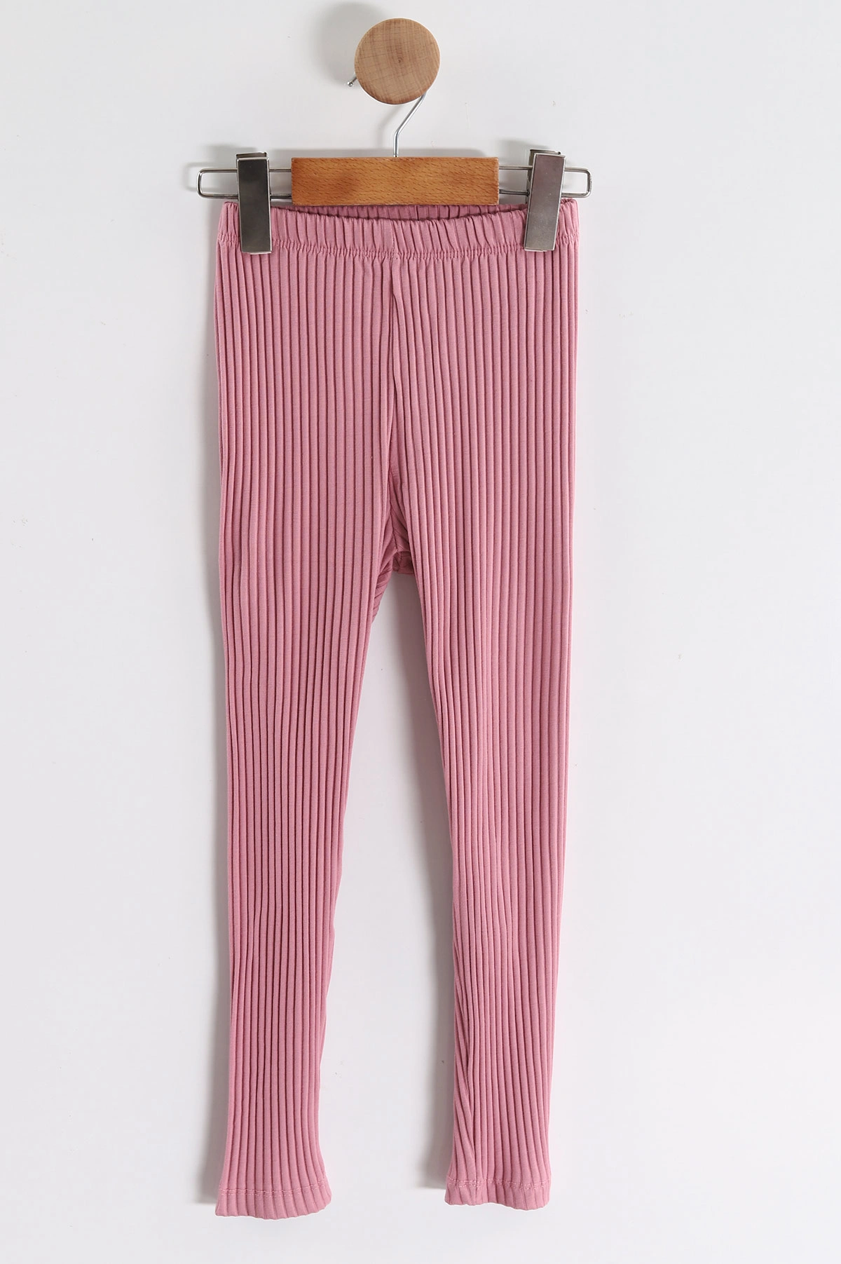 Pembe (7-10 Yaş)Ajurlu Beli Lastikli Fİtilli Taytlı Kız Çocuk Takım 437202