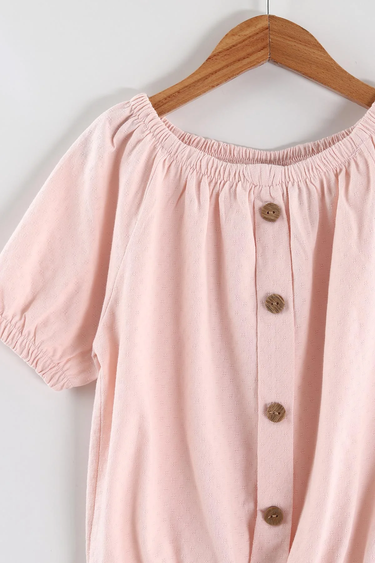 Pembe (7-10 Yaş)Ajurlu Beli Lastikli Fİtilli Taytlı Kız Çocuk Takım 437202