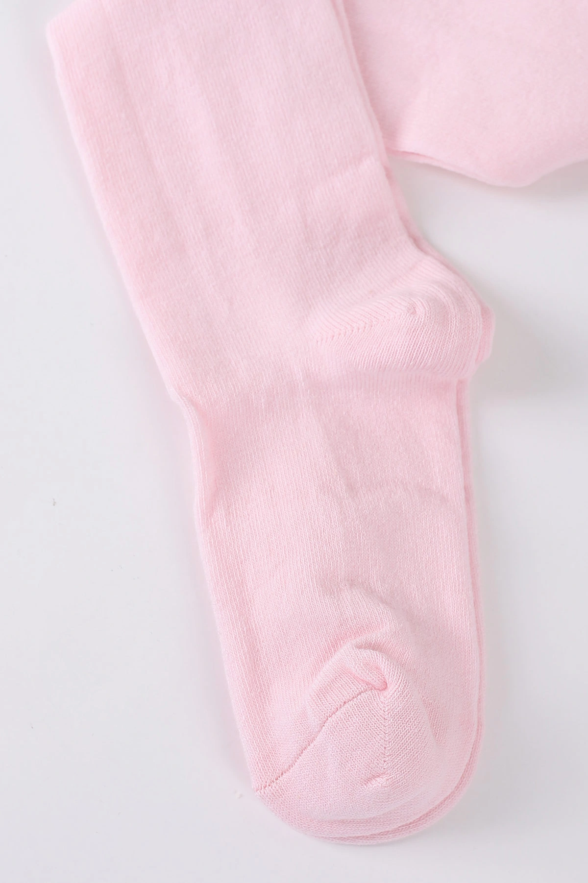 Pembe (7-8 Yaş)Düz Likralı Kız Çocuk Külotlu Çorap 425105