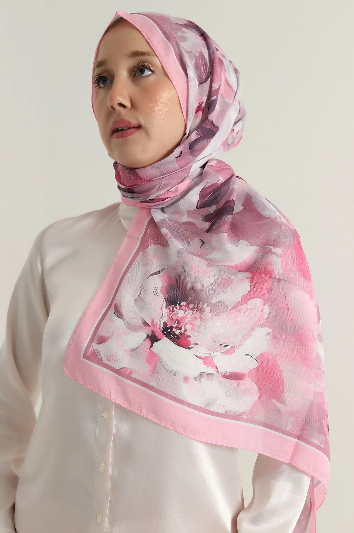 Pembe 75x180 Cm Our Fashion Dijital Baskılı Desenli Soft Şal 396822