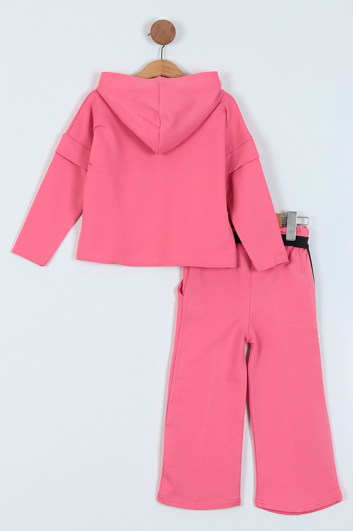 Pembe (8-12 Yaş) Baskılı İki İp Kız Çocuk Takım 224129