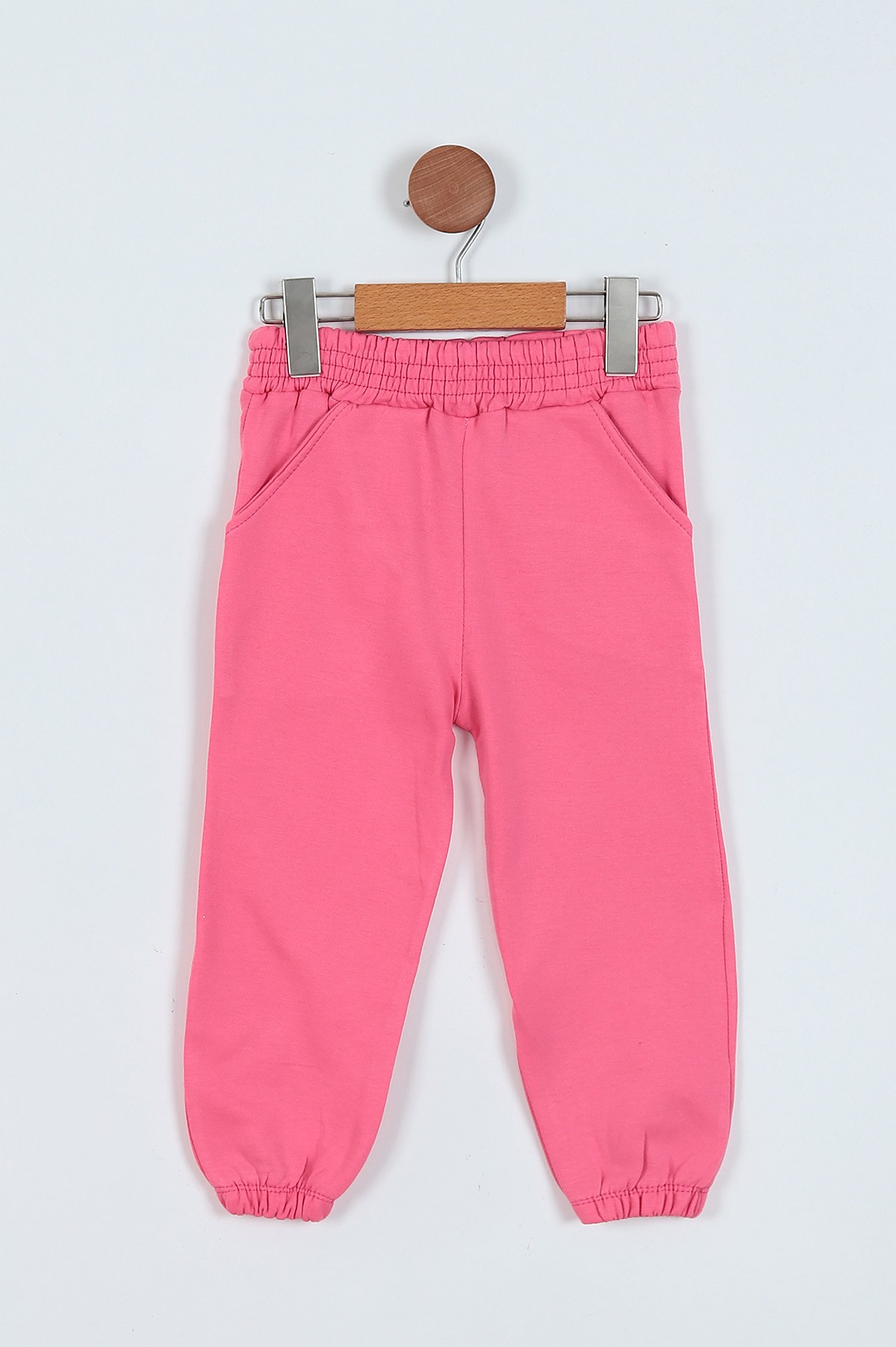 Pembe (8-12 Yaş) What Baskılı Bel Lastikli İki İp Kız Çocuk Takım 219711
