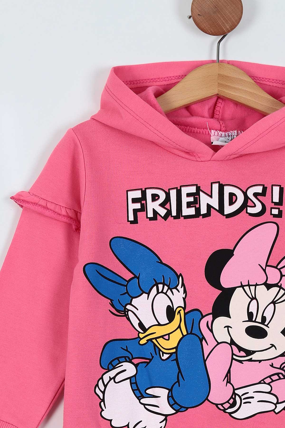 Pembe (8-13 Yaş) Frıends Baskılı Kol Fırfırlı Çimalı Kız Çocuk Takım 219690