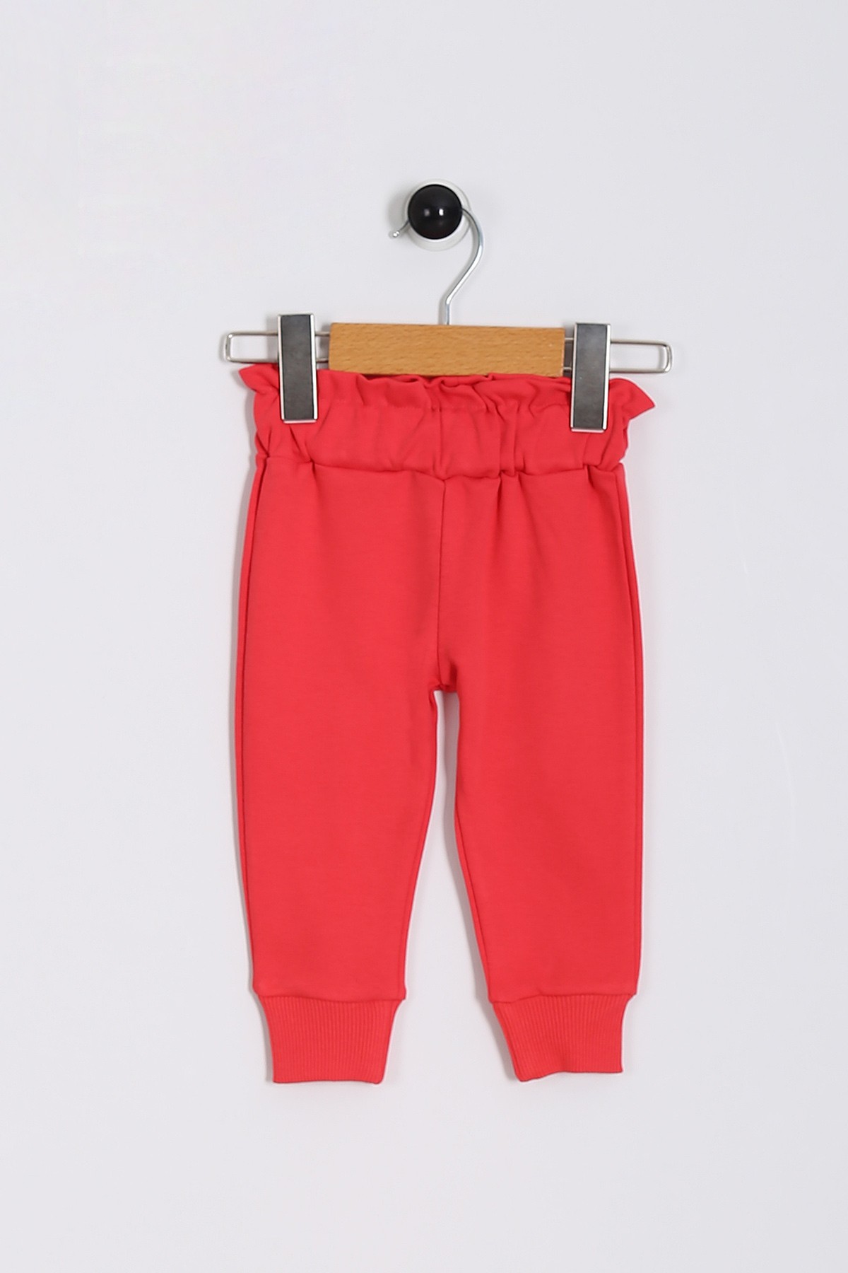 Pembe (9-24 Ay) Çiçek Baskılı Cep Jakarlı Kız Bebe Takım 199190