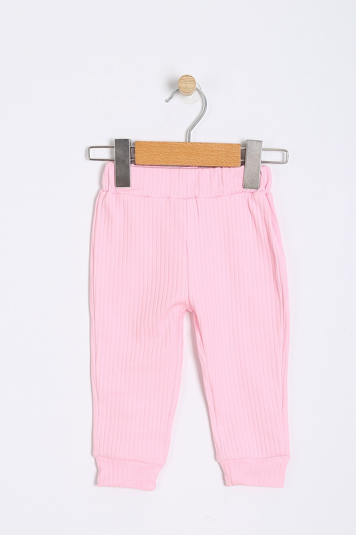Pembe (9-24 Ay) Kelebek Nakışlı Yaka Detaylı Kız Bebe Takım 200394