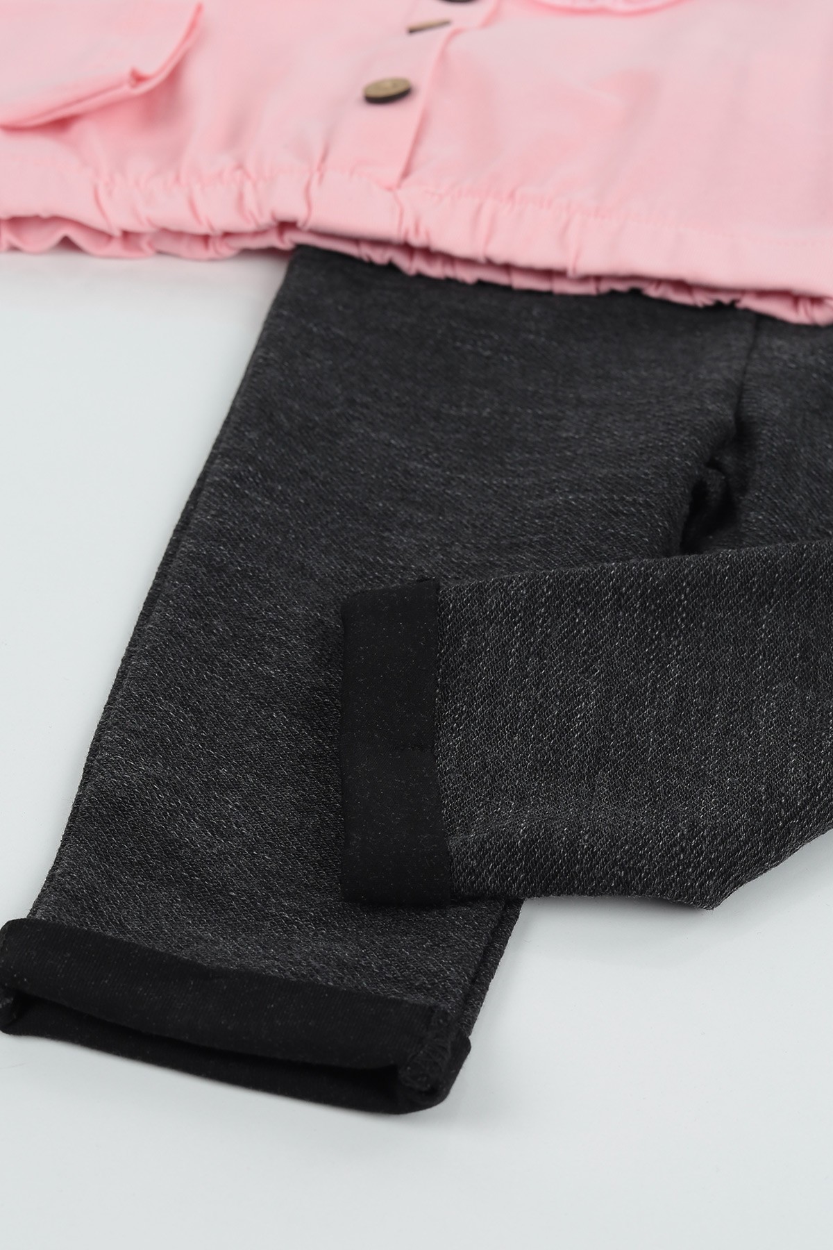 Pembe (9-24 Ay) Nakış Yakalı Süprem Kız Çocuk Takım 131159