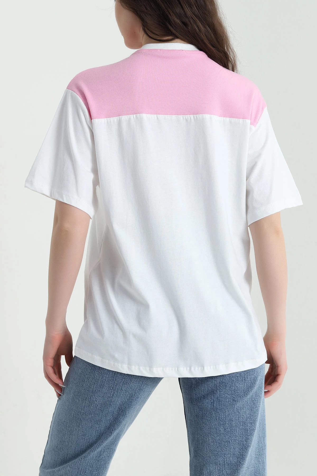 Pembe Atkı Detay Süprem Kadın Bluz 447253
