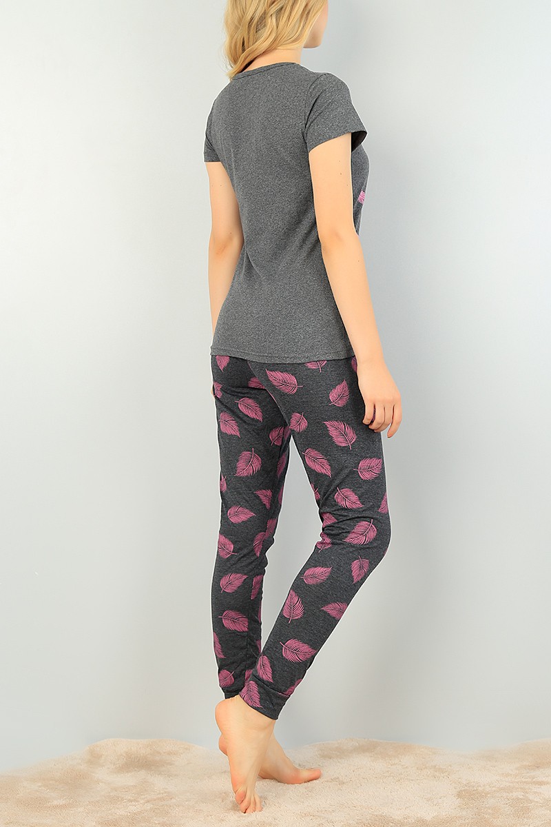 Pembe Baskılı Bayan Pijama Takımı 73484