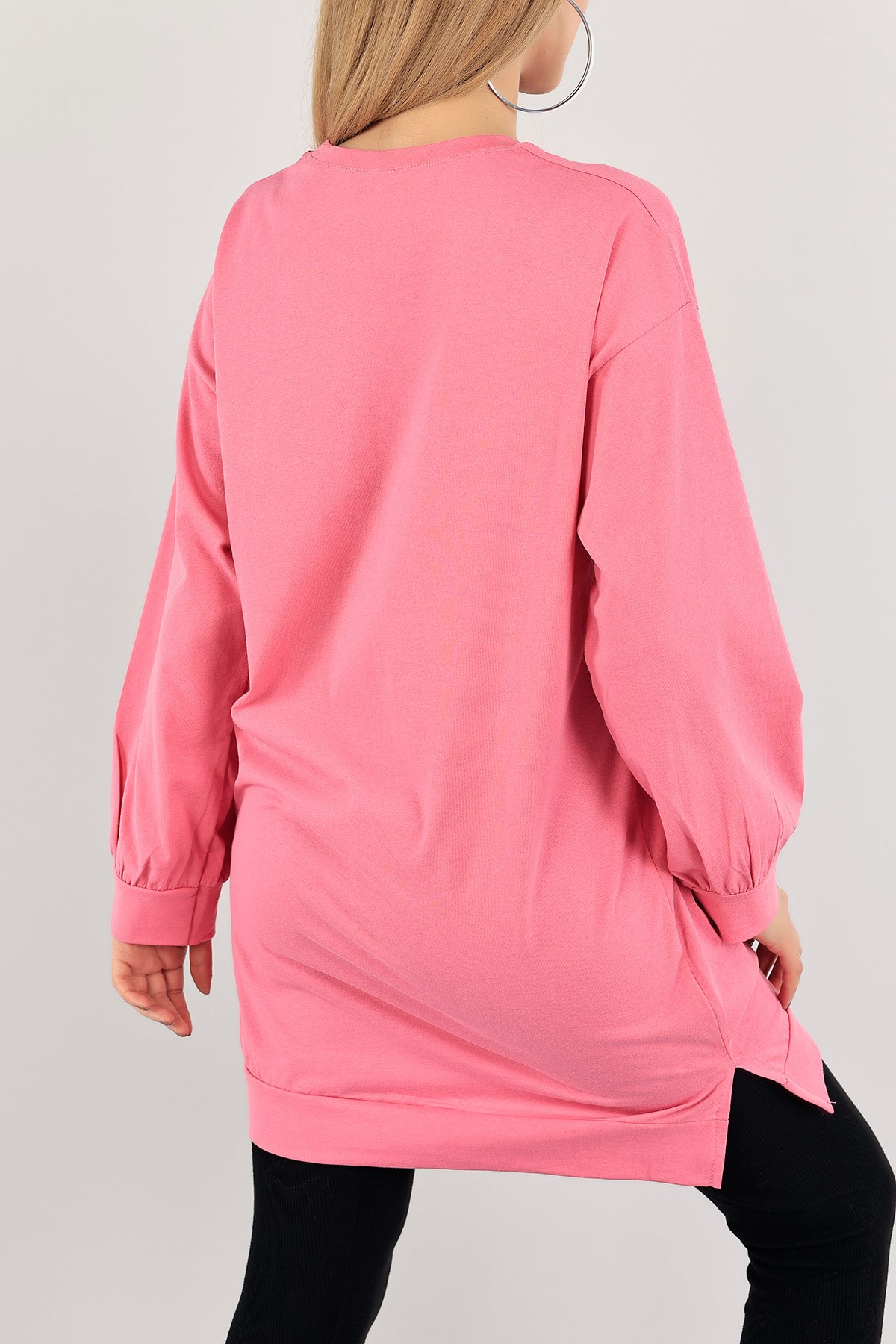 Pembe Baskılı Yazlık Tunik 116272