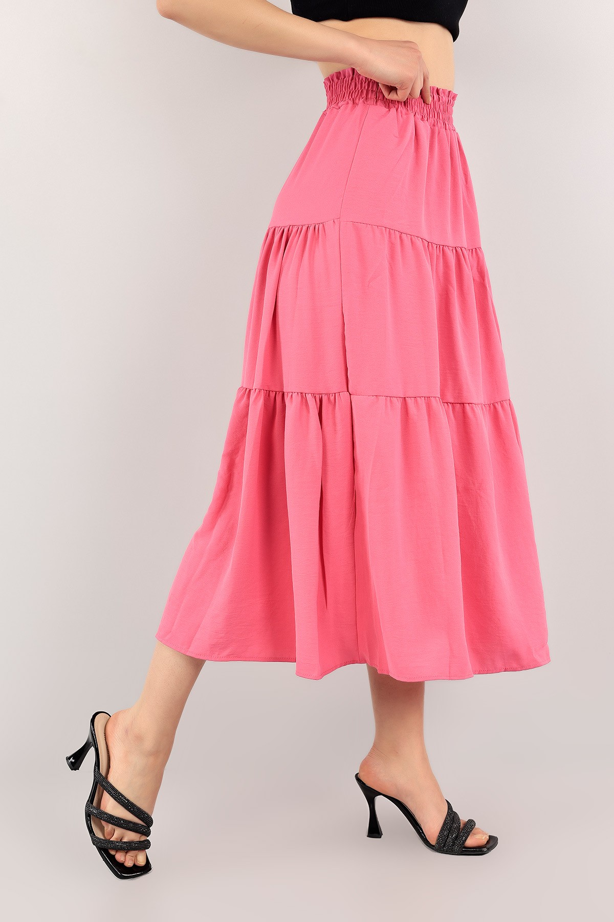 Pembe Beli Gipeli Aerobin Etek 113184