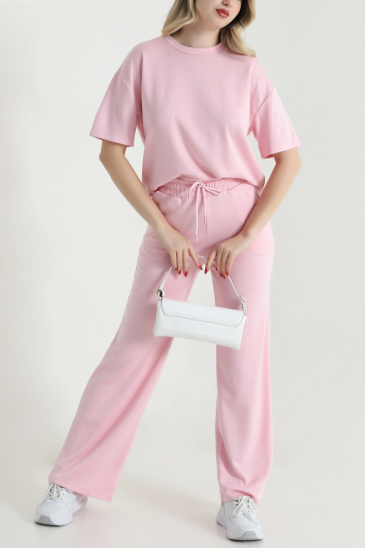 Pembe Bisiklet Yaka Oysho Kadın İkili Takım 468925