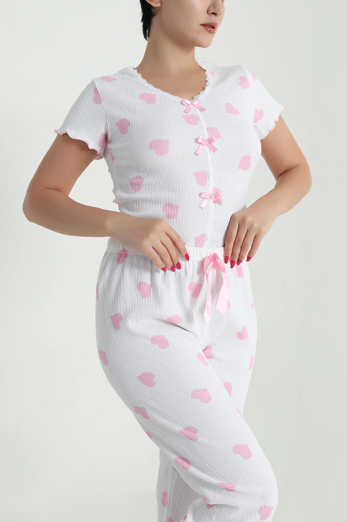 Pembe Bürümcük Kadın Pijama Takımı 479580