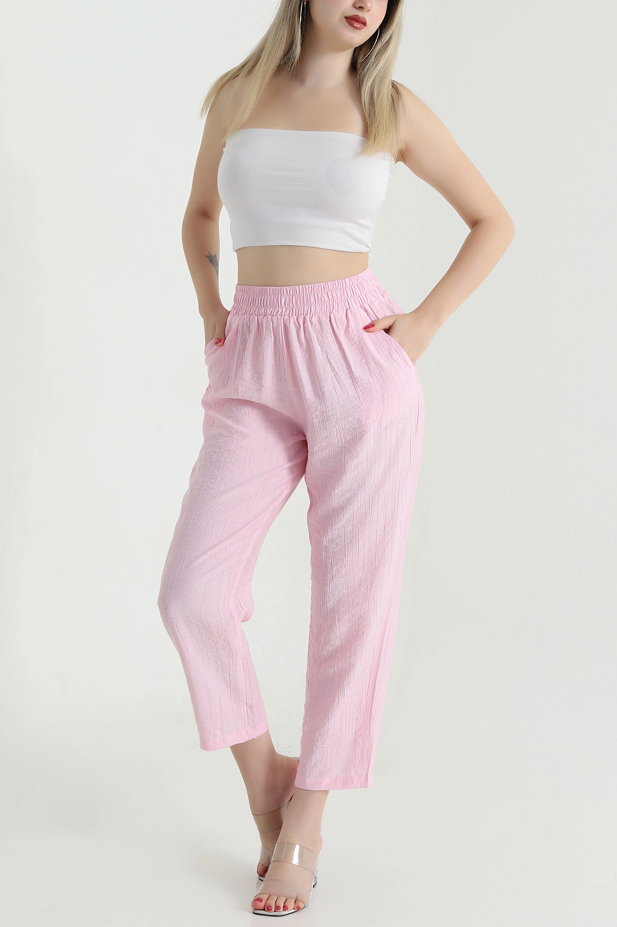 Pembe Cepli Çilek Kadın Yürüyüş Pantolonu 468583