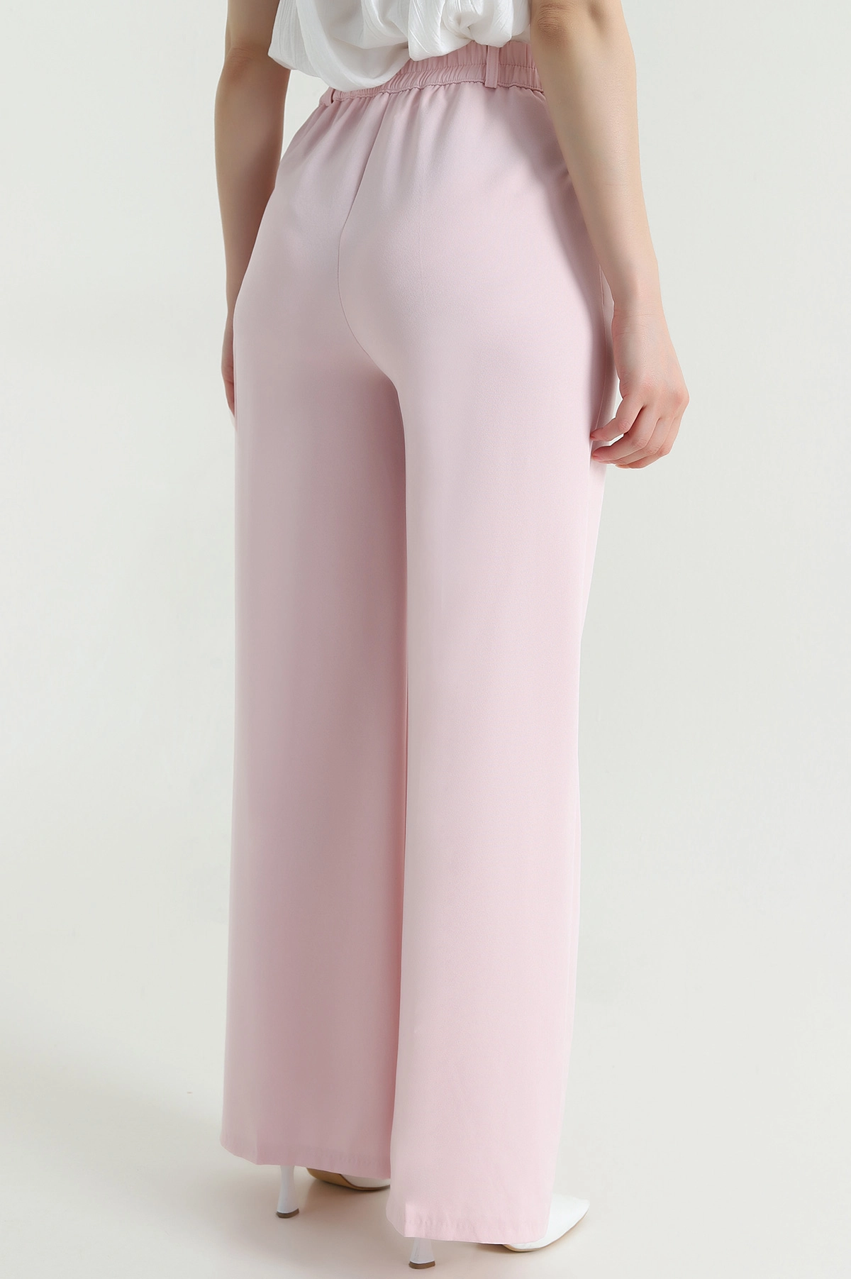 Pembe Cepli Fermuarlı Dabıl Kadın Pantolon 469134