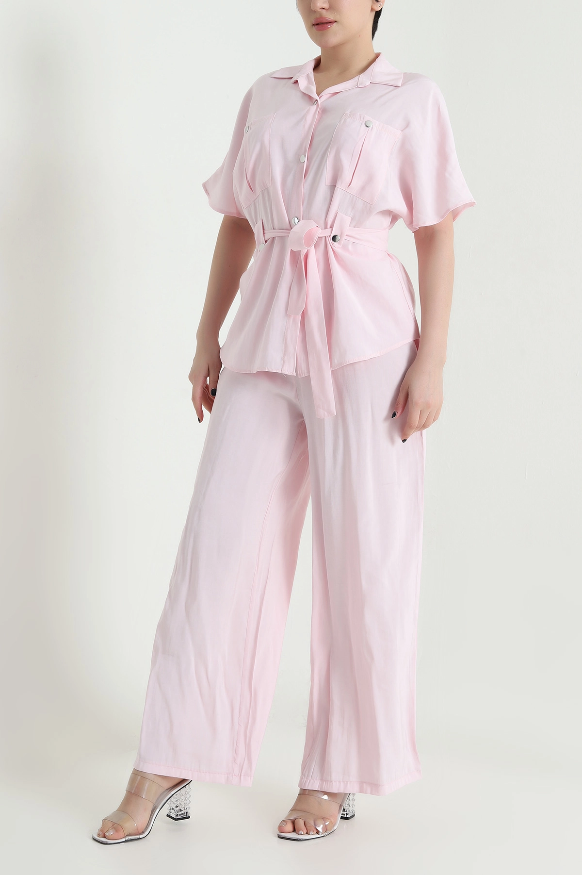 Pembe Çıtçıtlı Modal Kadın İkili Takım 454818