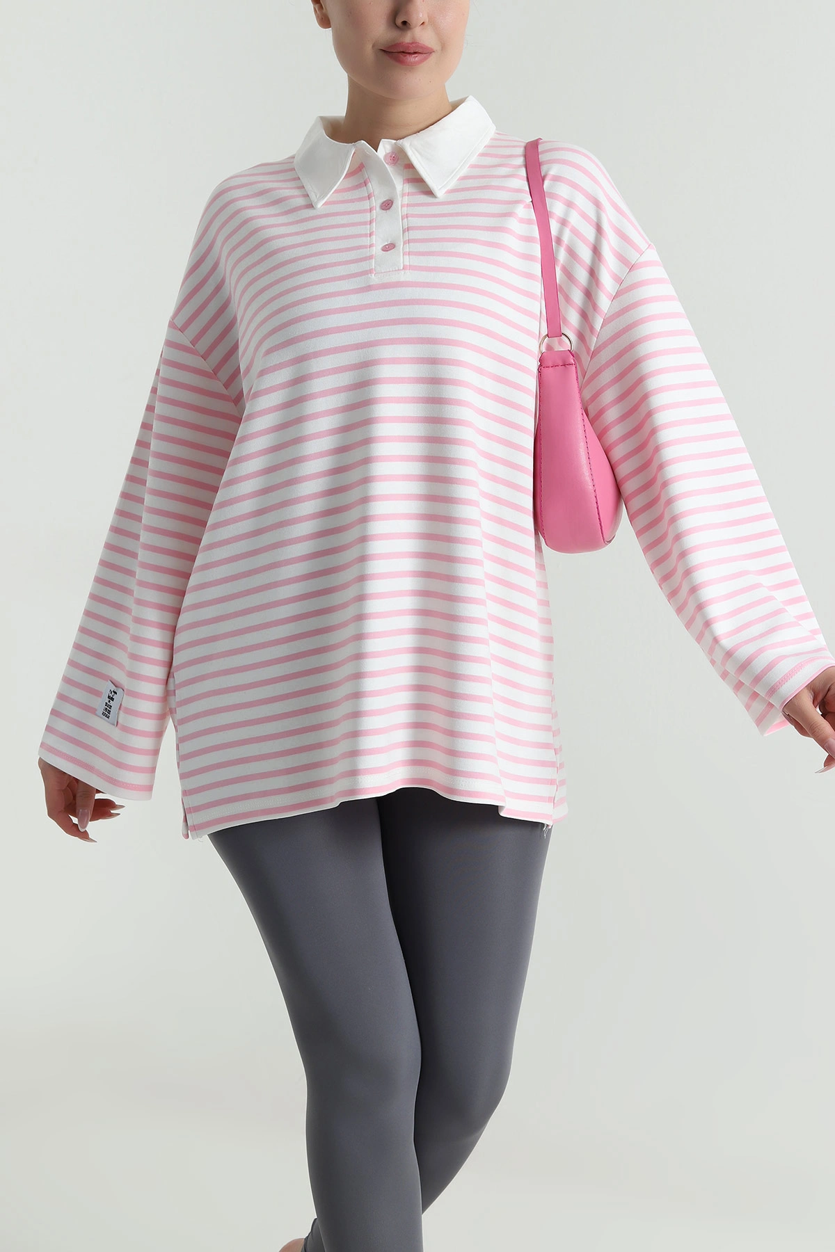 Pembe Çizgili Oysho Kadın Tunik 487500