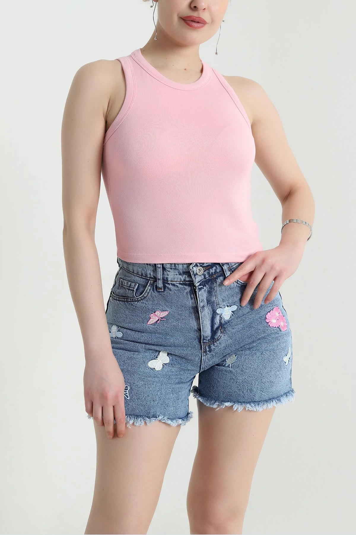 Pembe Destekli Modal Kadın Atlet 455752