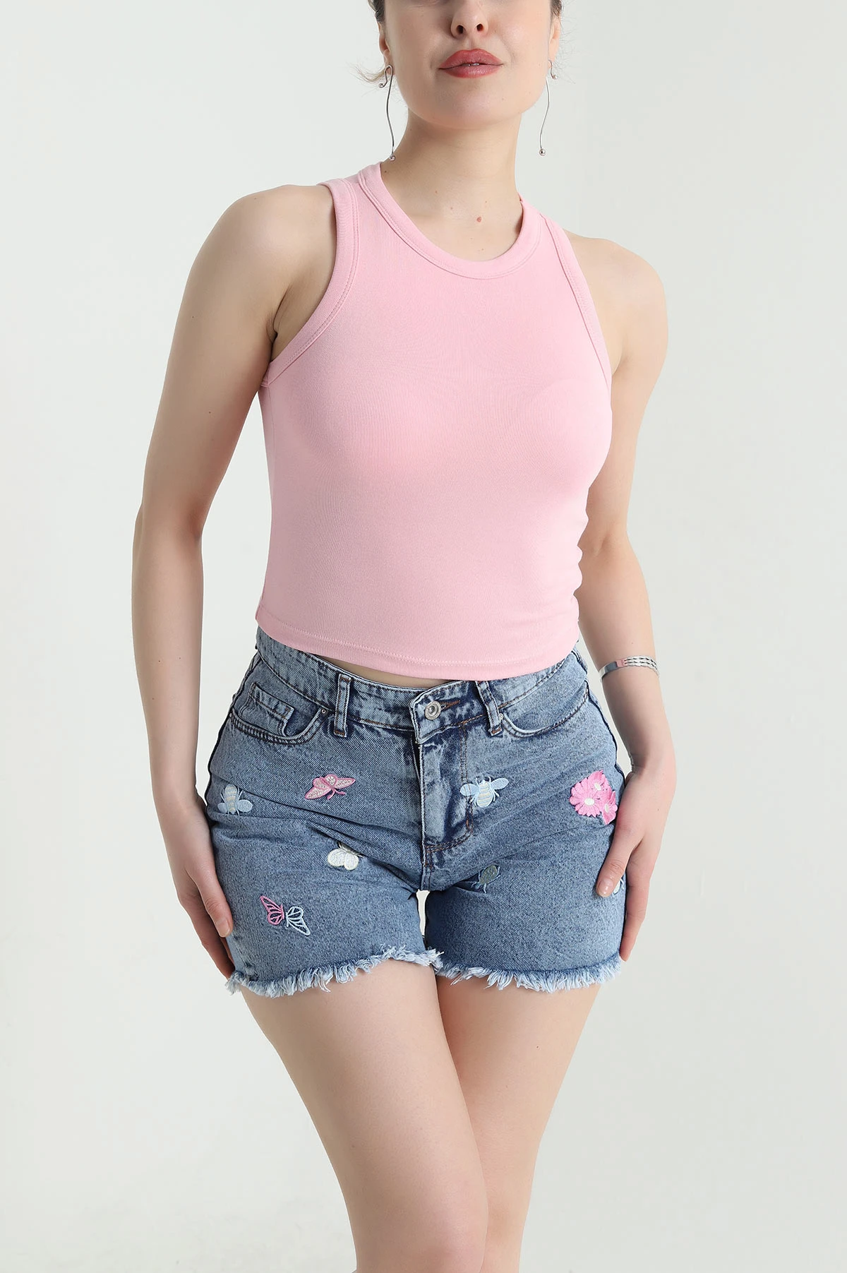 Pembe Destekli Modal Kadın Atlet 455752