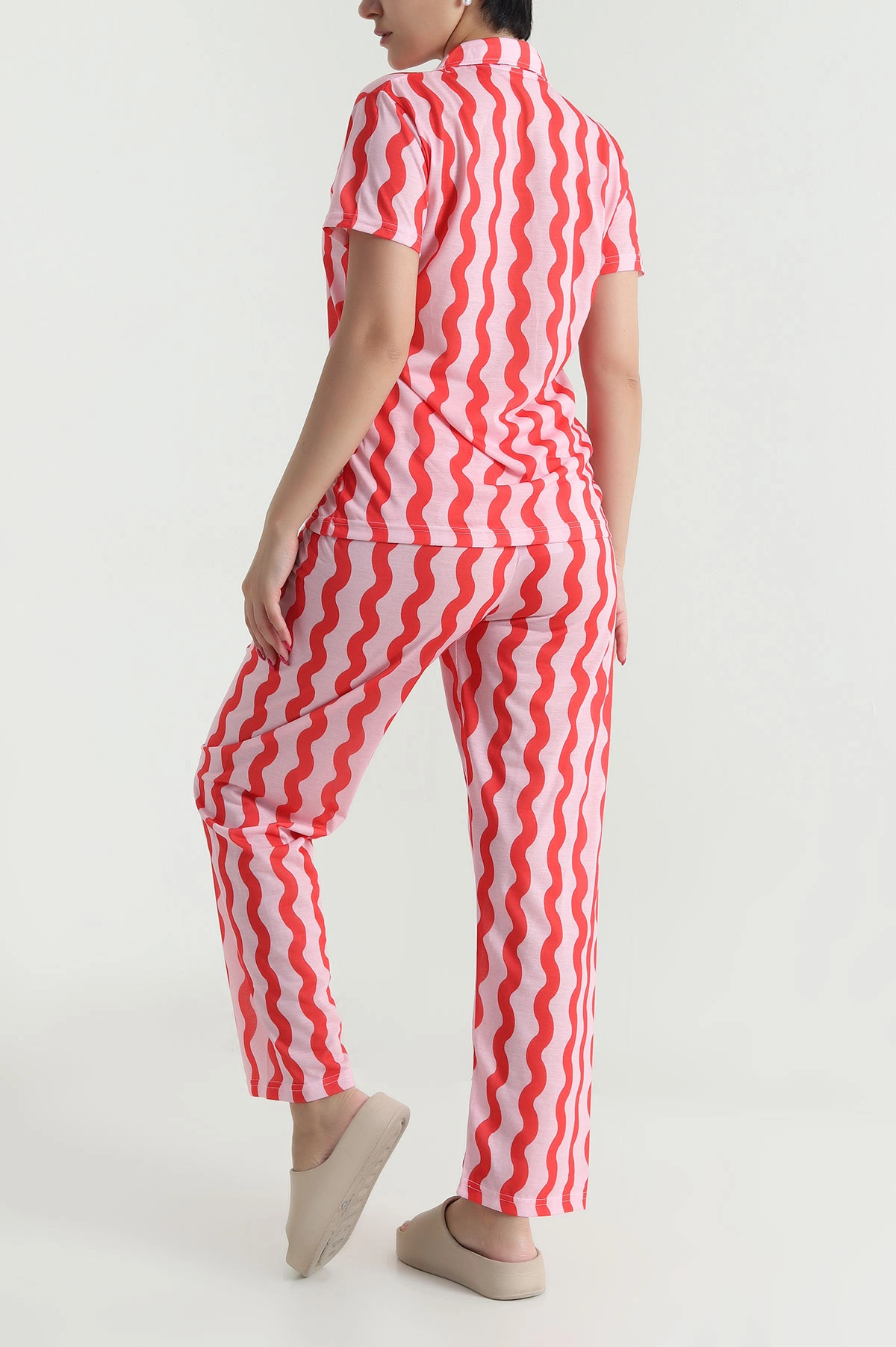 Pembe Digital Baskılı Kadın Pijama Takımı 478598