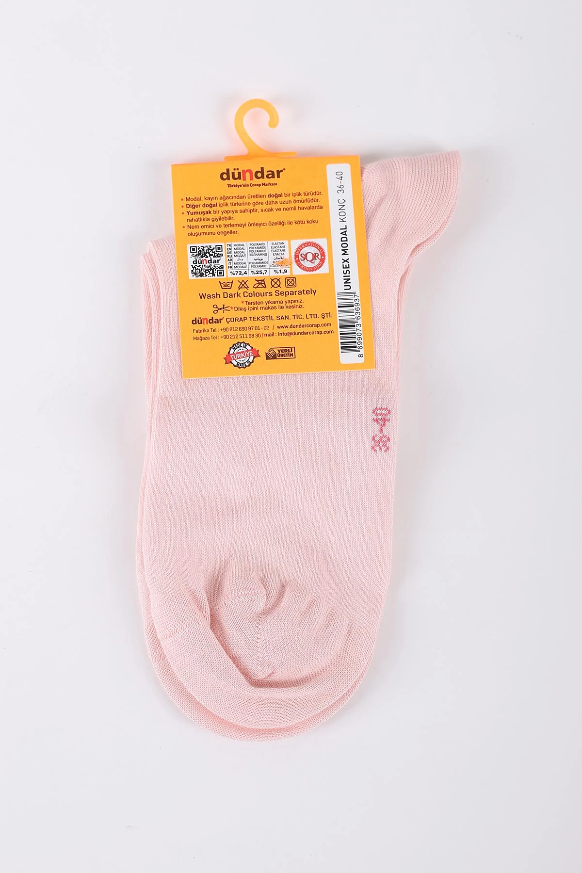 Pembe Dört Mevsim Kadın Modal Konç Çorap 36-40 422974