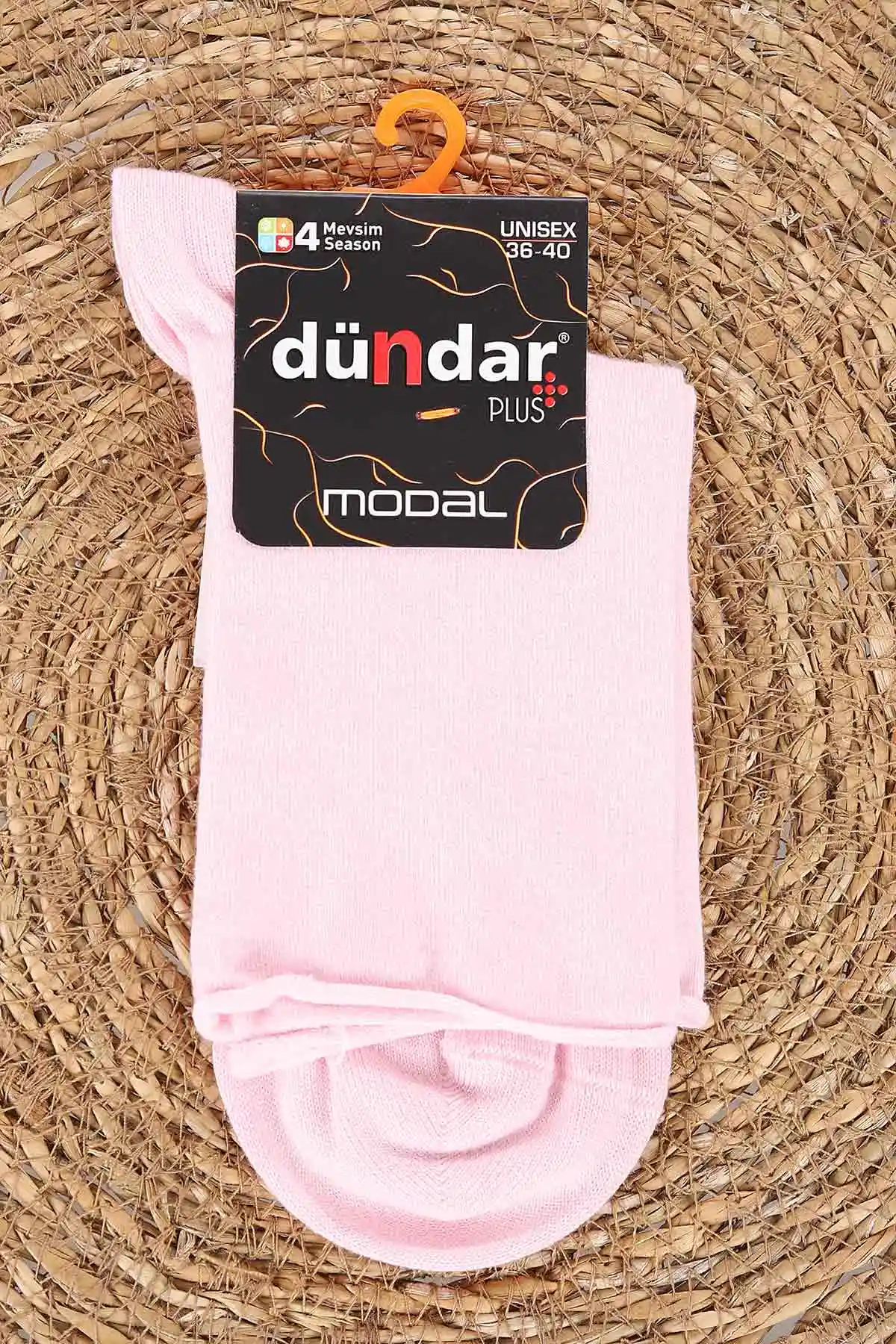 Pembe Dört Mevsim Kadın Modal Lastiksiz Çorap (36-40) 477020
