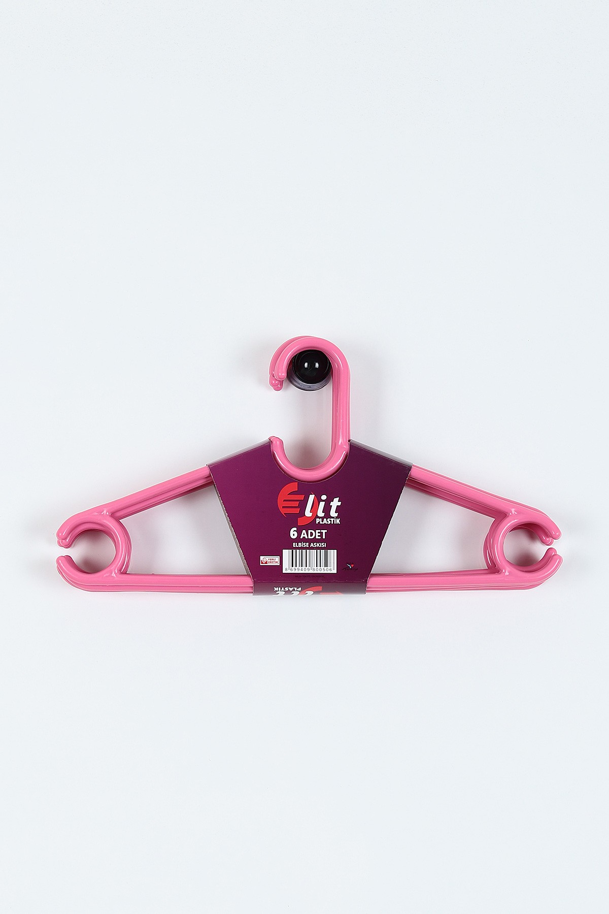 Pembe.6'lı Plastik Elbise Askısı 222680