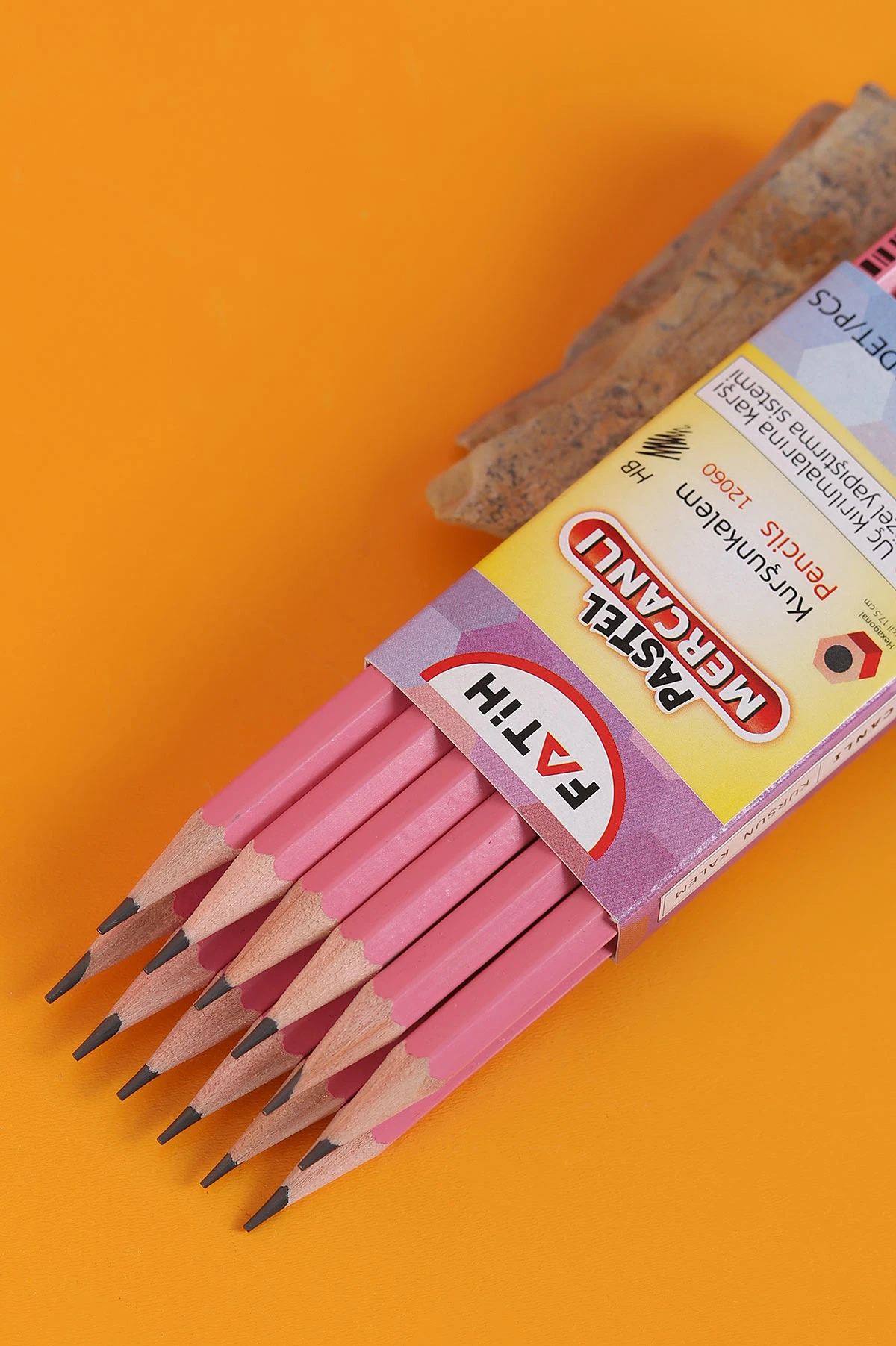 Pembe Fatih Mercanlı Pastel Kurşun Kalem 12'Lİ 287990