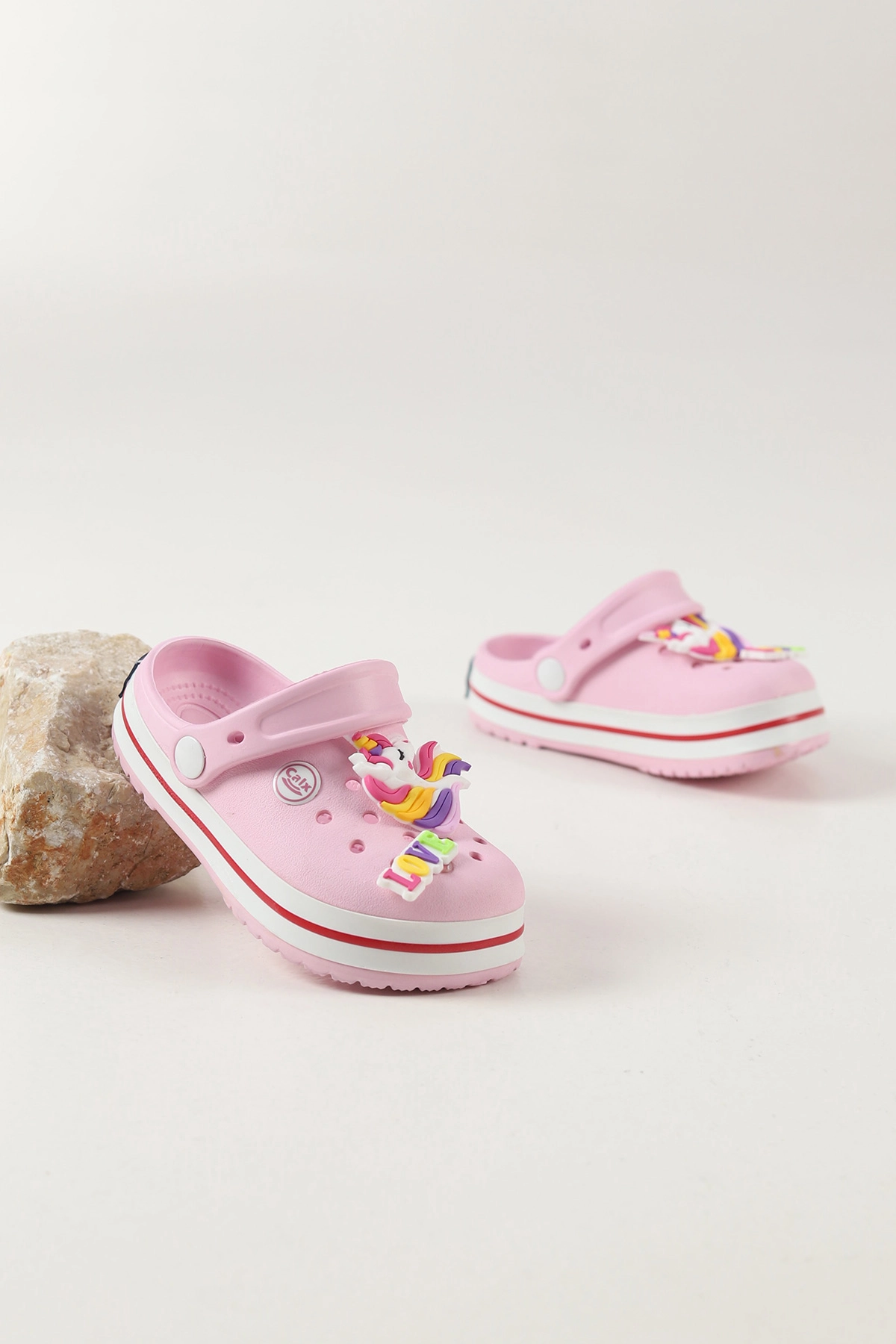 Pembe Figürlü Kız Çocuk Sandalet 462432