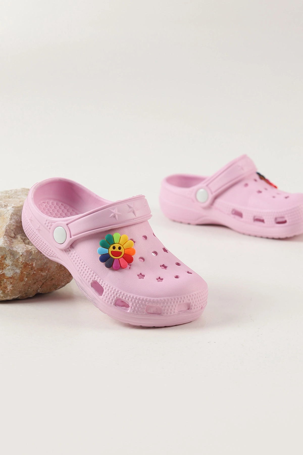 Pembe Figürlü Kız Çocuk Sandalet 462482