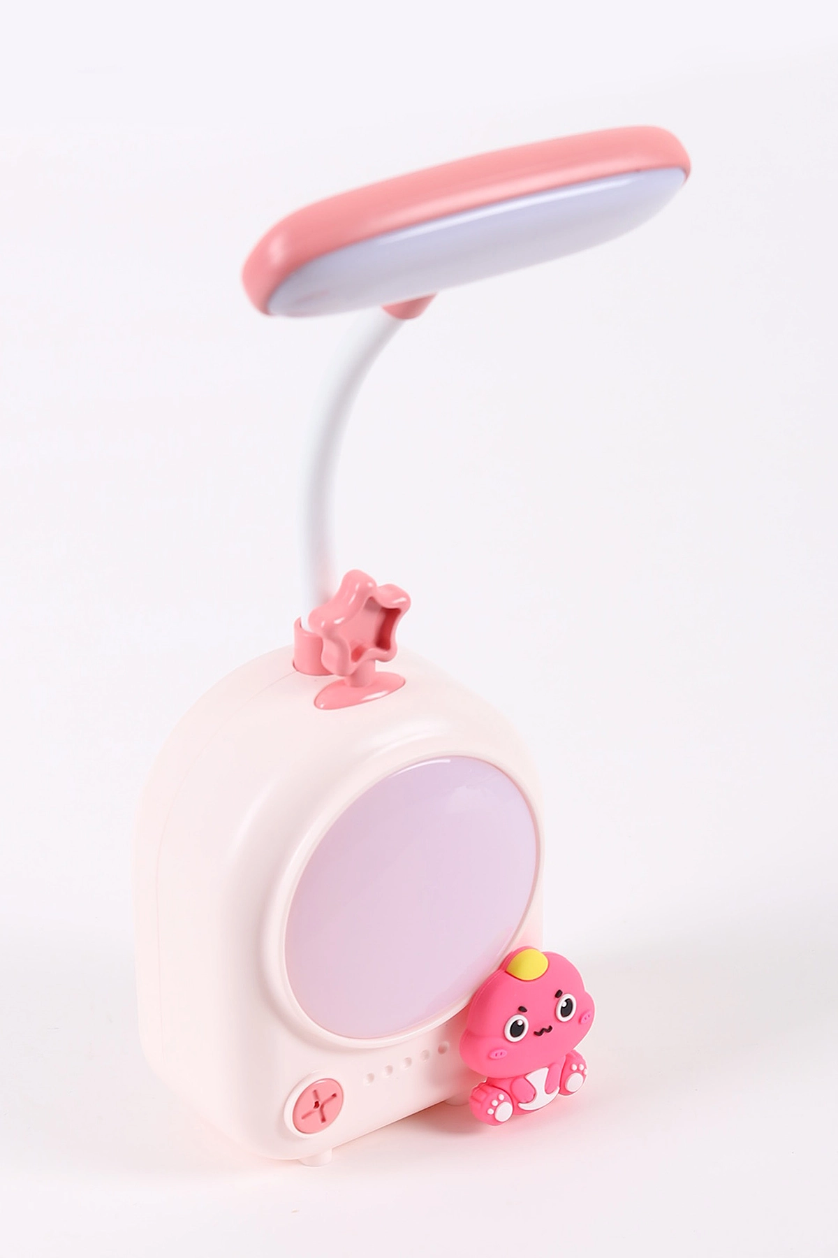 Pembe Figürlü Şarj Edilebilir Masa Lambası - USB Şarjlı  Çocuk Ders Lambası 442998