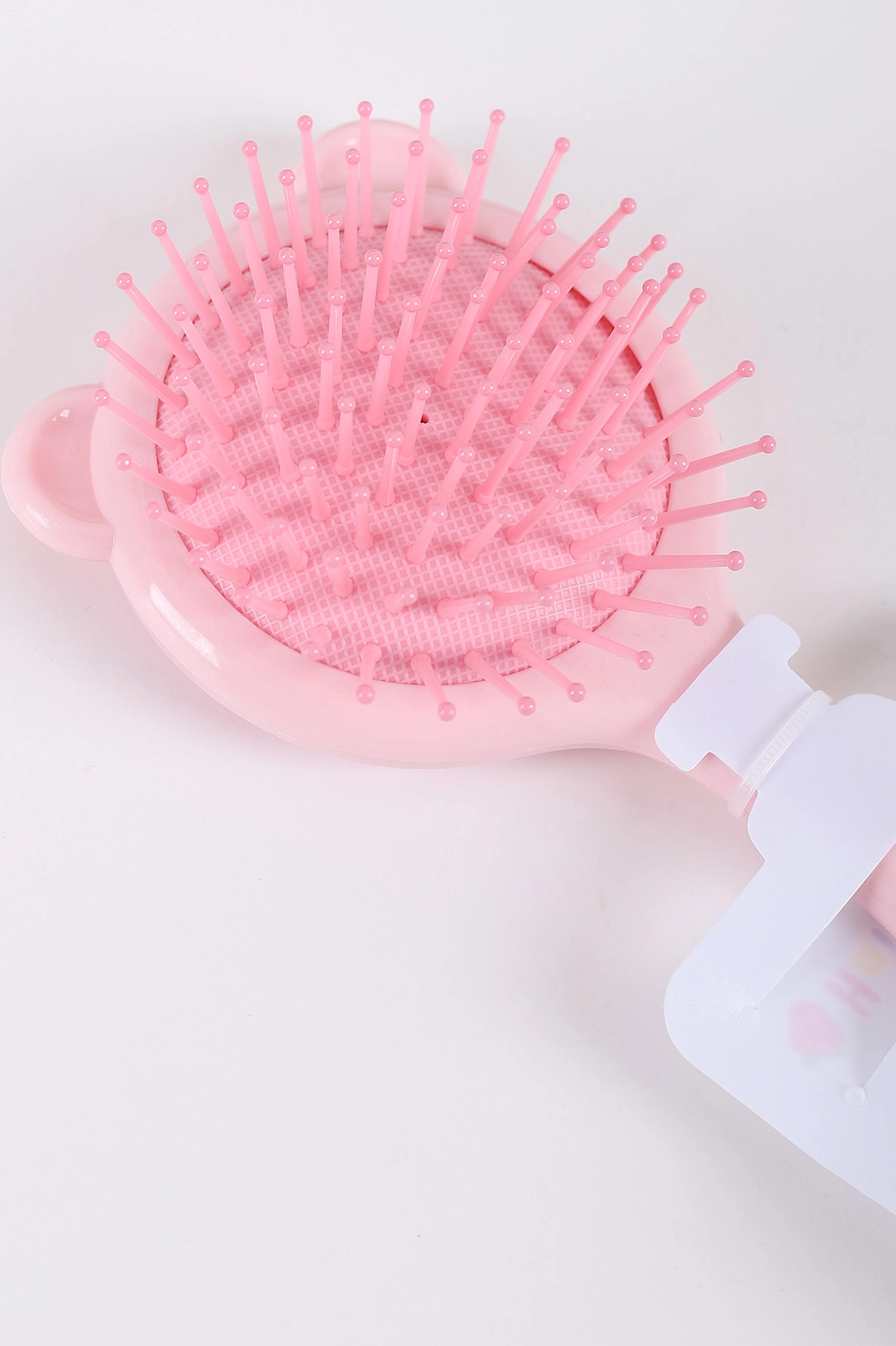 Pembe Figürlü ve Kabartmalı Çocuk Saç Tarağı 420671