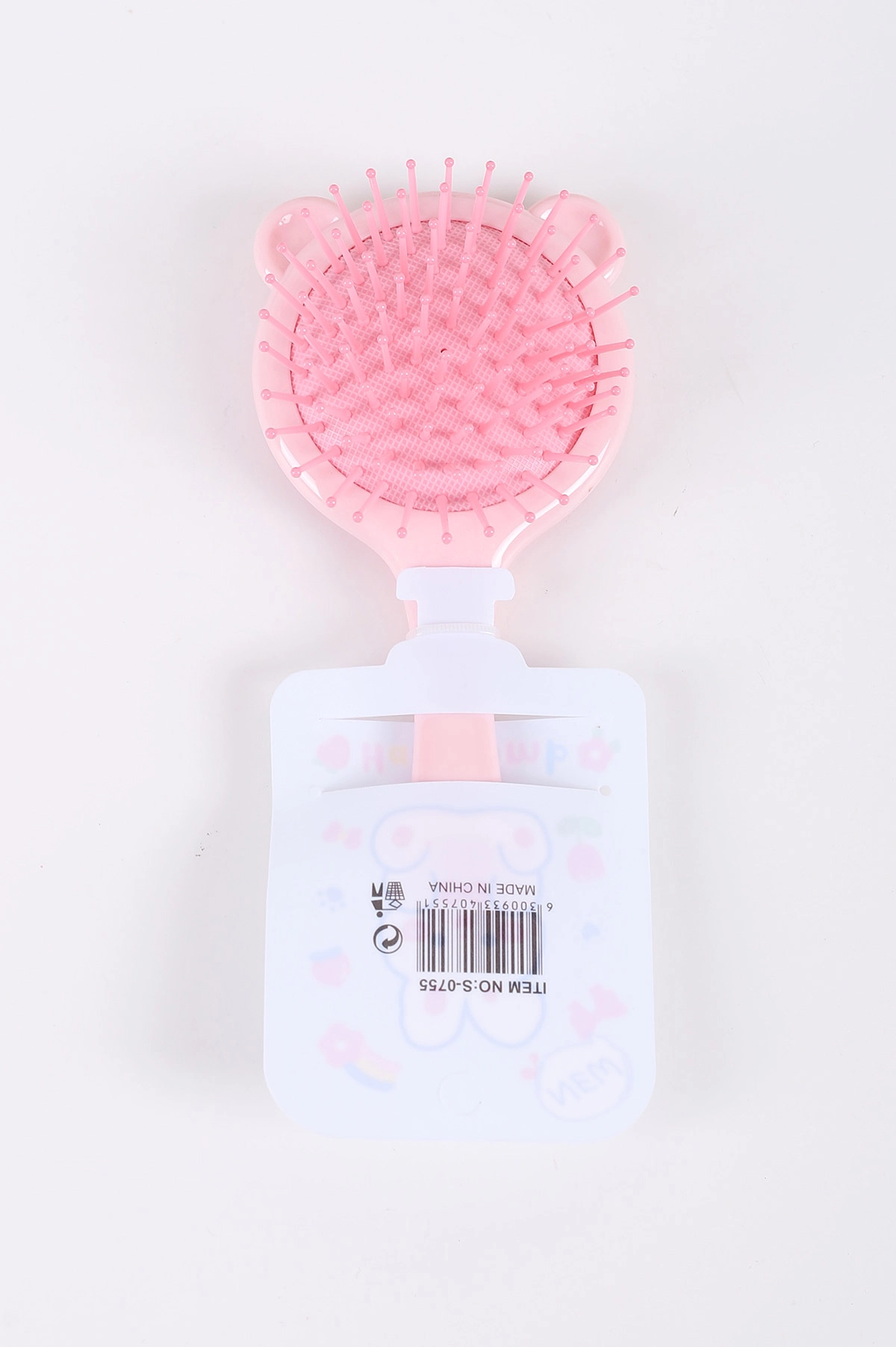 Pembe Figürlü ve Kabartmalı Çocuk Saç Tarağı 420671