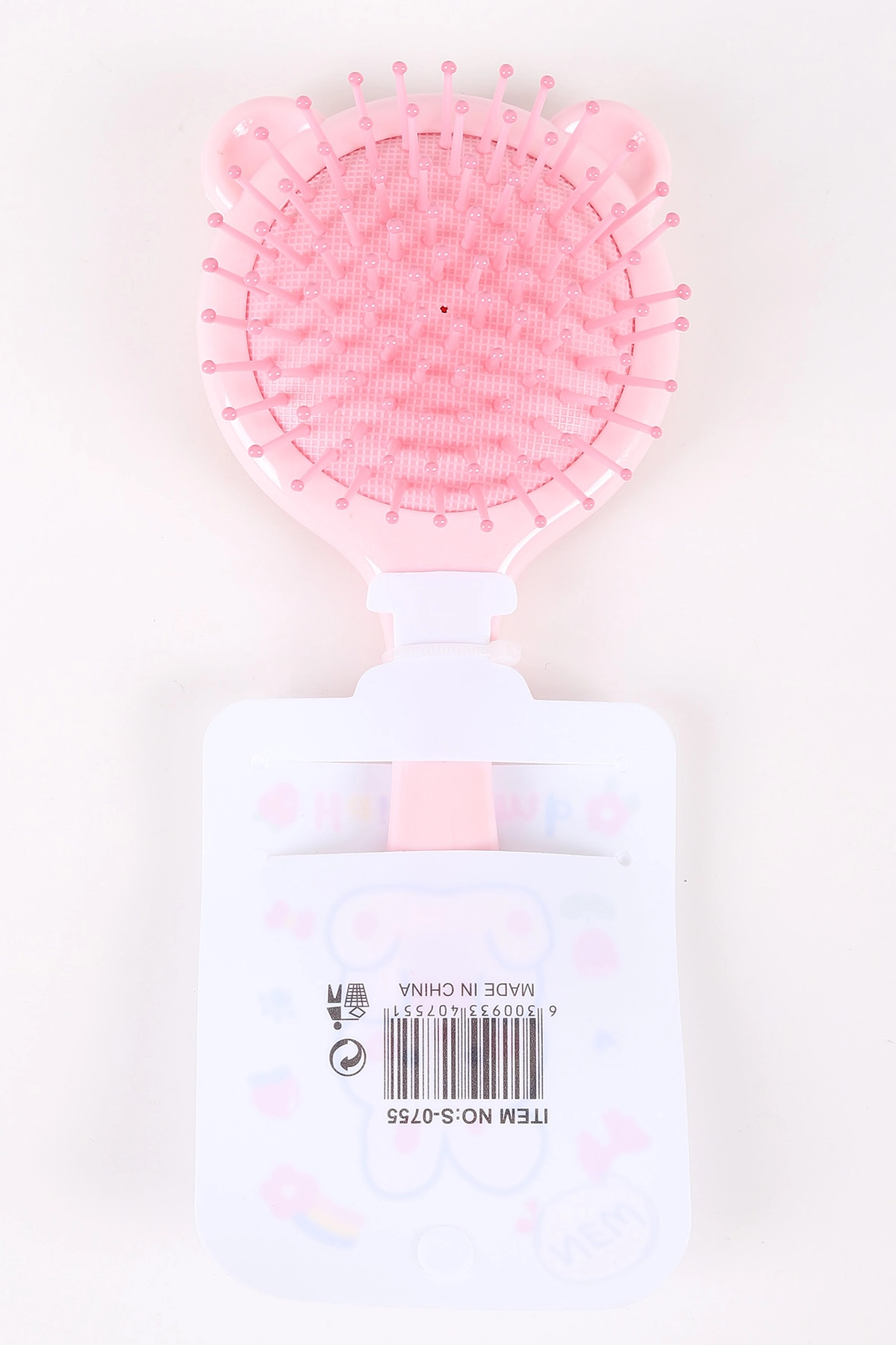 Pembe Figürlü ve Kabartmalı Çocuk Saç Tarağı 449714