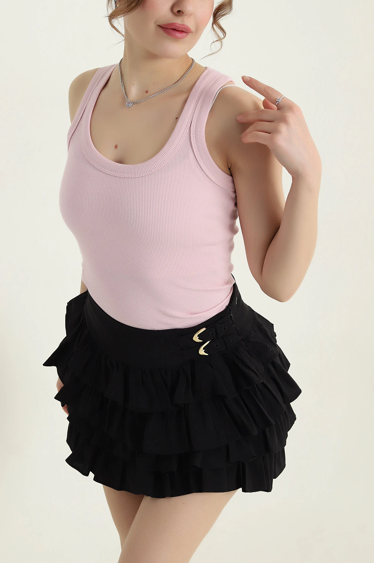 Pembe fitilli Kolsuz Kadın Atlet 434294