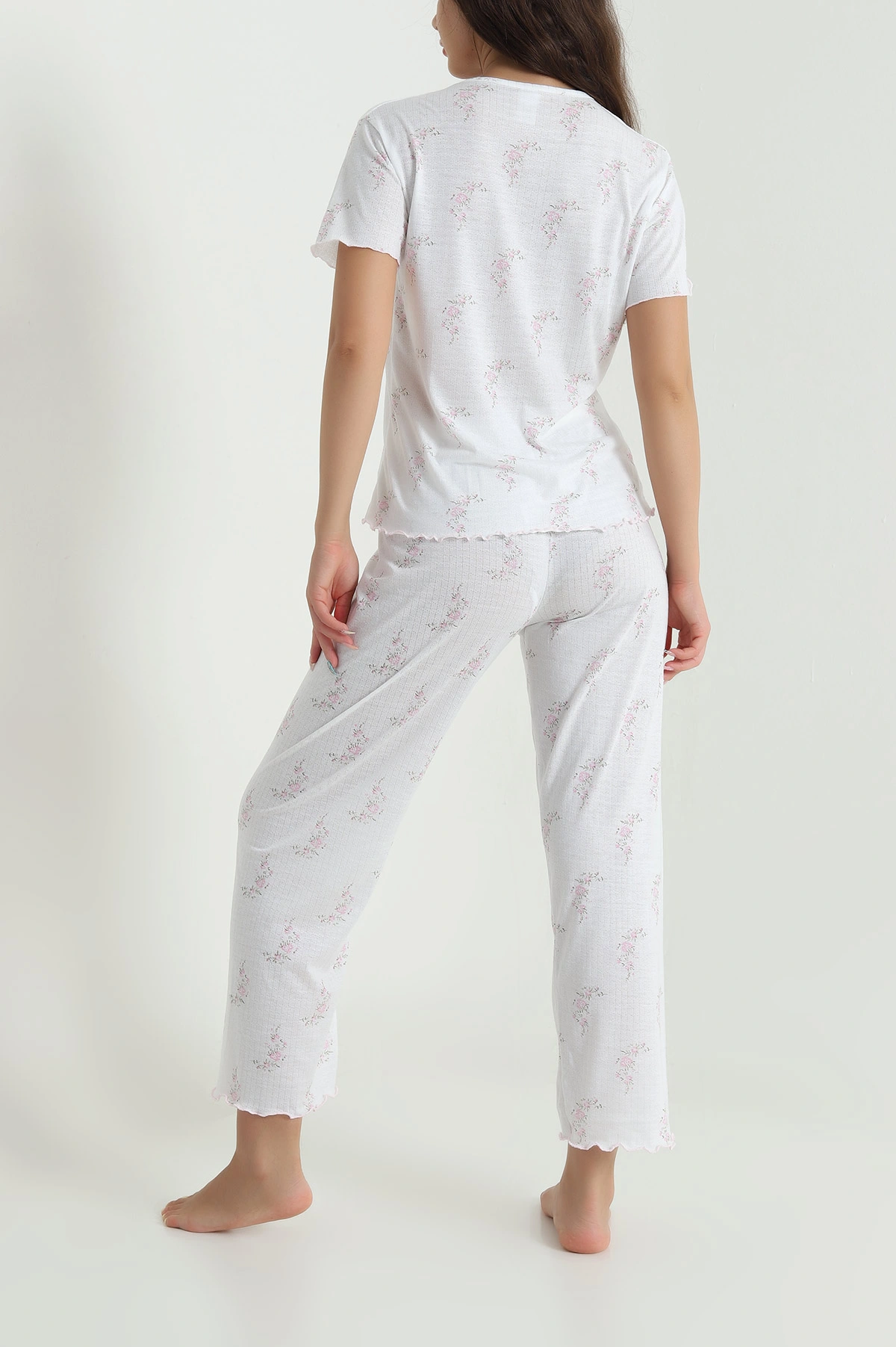 Pembe Fiyonk Detay Kadın Pijama Takımı 467257