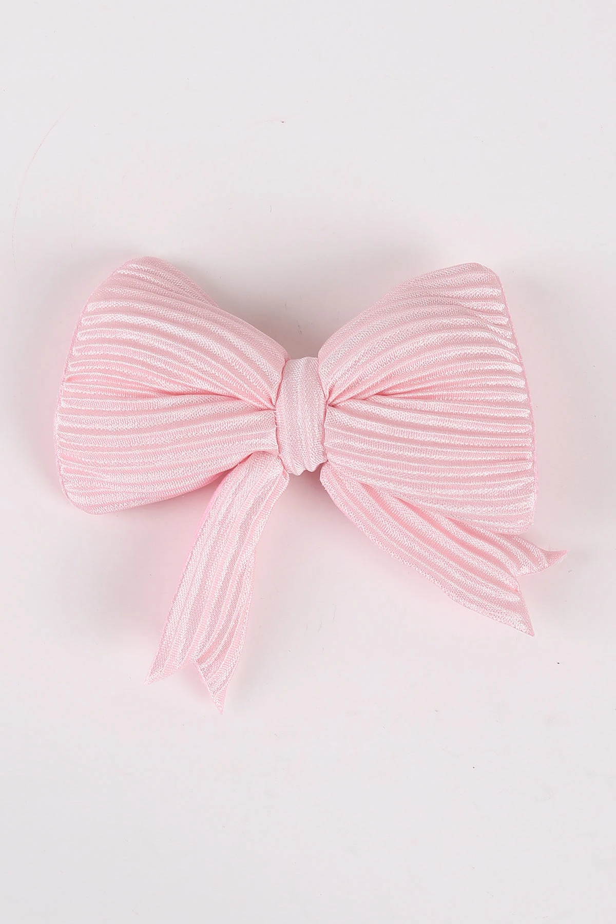 Pembe Fiyonk Model Üzeri Kumaş Tırtıklı Pens Toka 464971