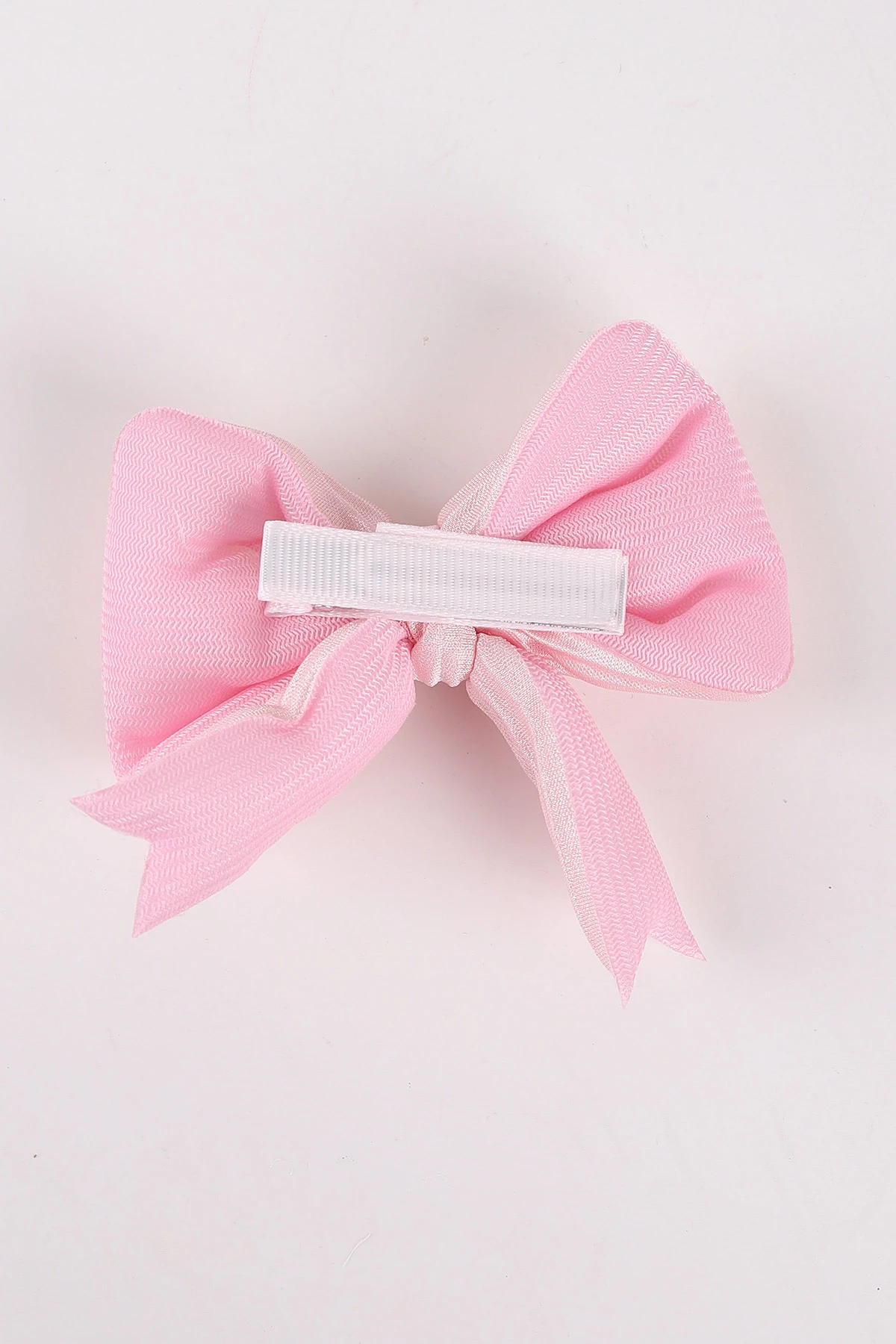 Pembe Fiyonk Model Üzeri Kumaş Tırtıklı Pens Toka 464971