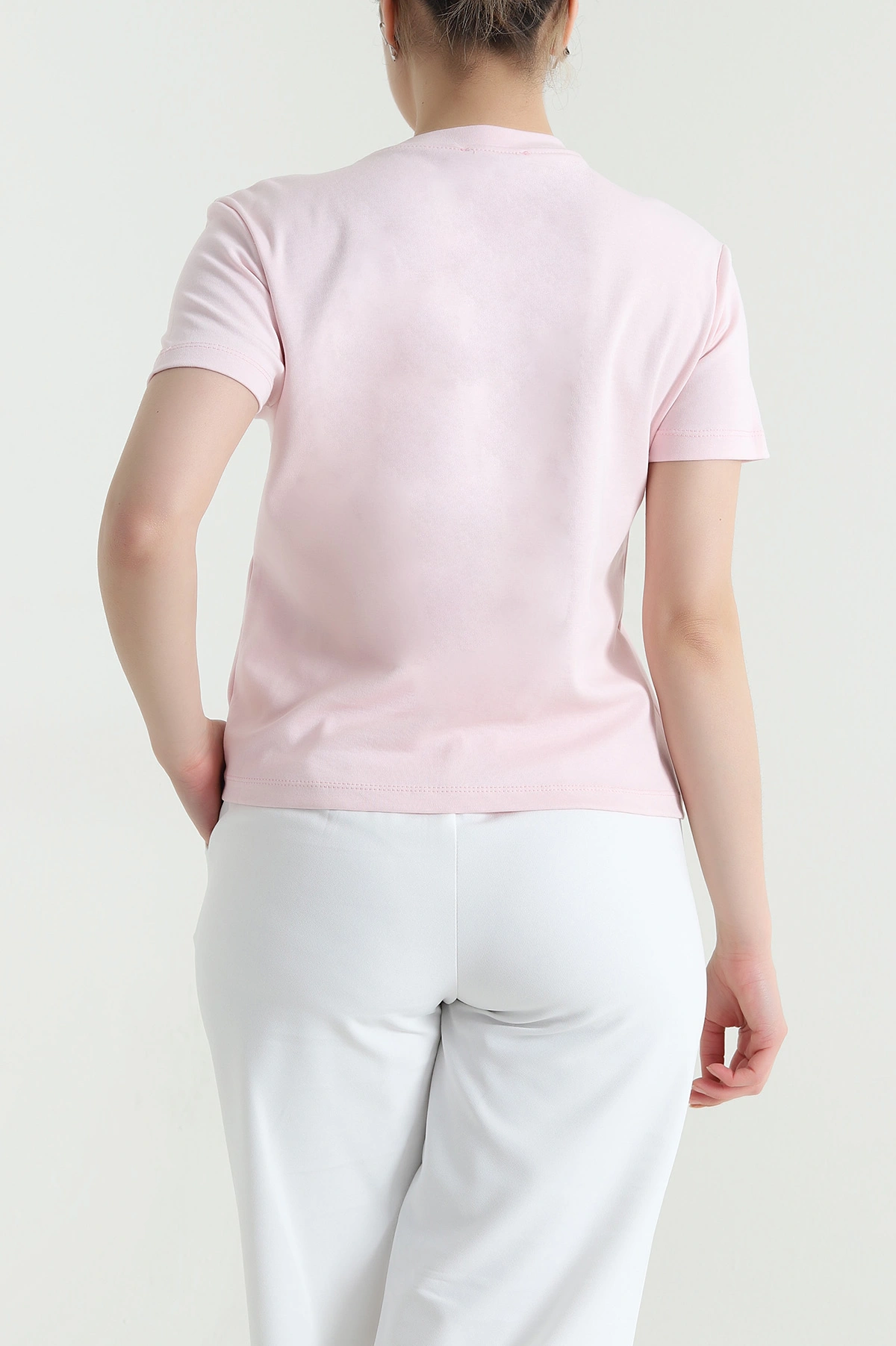 Pembe Fuarlı Tasarım Kadın Bluz 453159