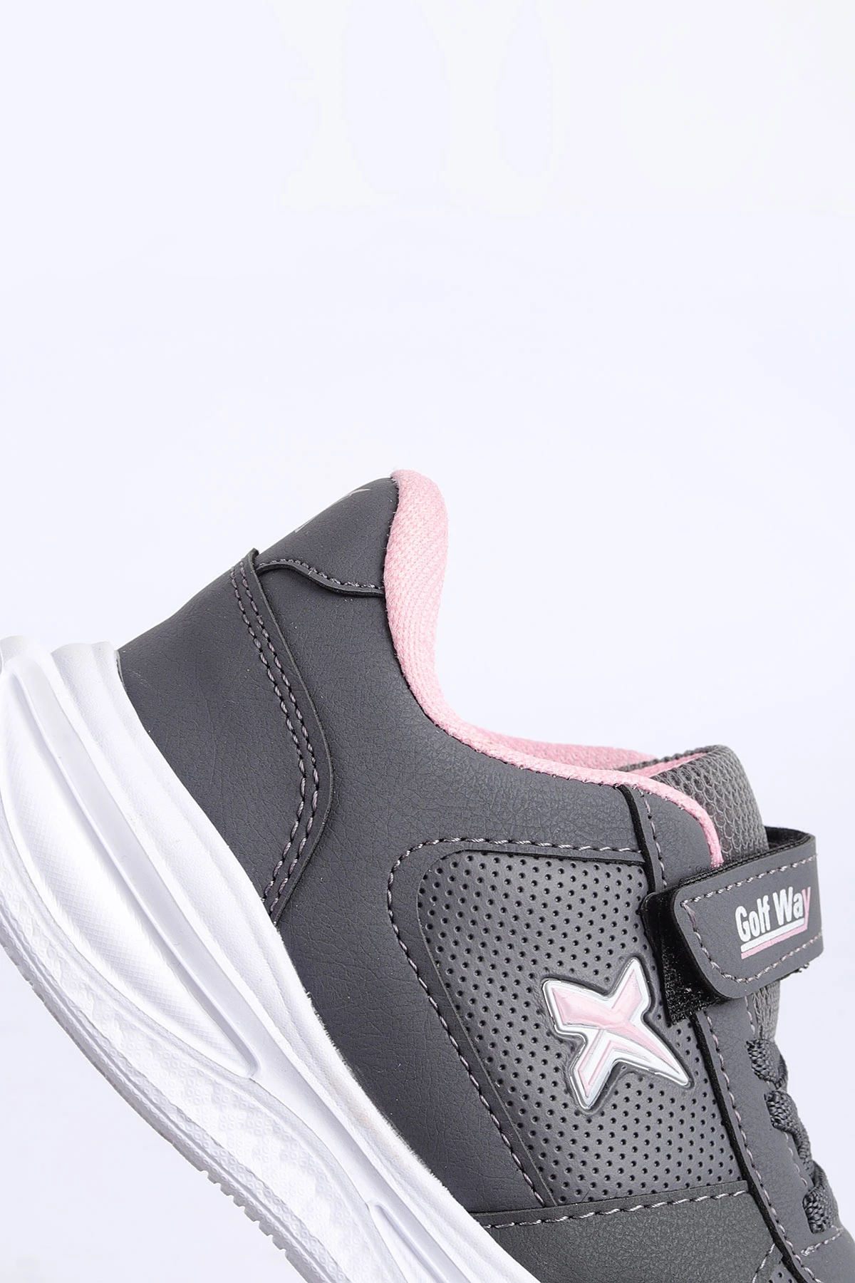 Pembe Füme (26-30 Patik)Kalın Taban Cırtlı Kız Çocuk Spor Ayakkabı 309043