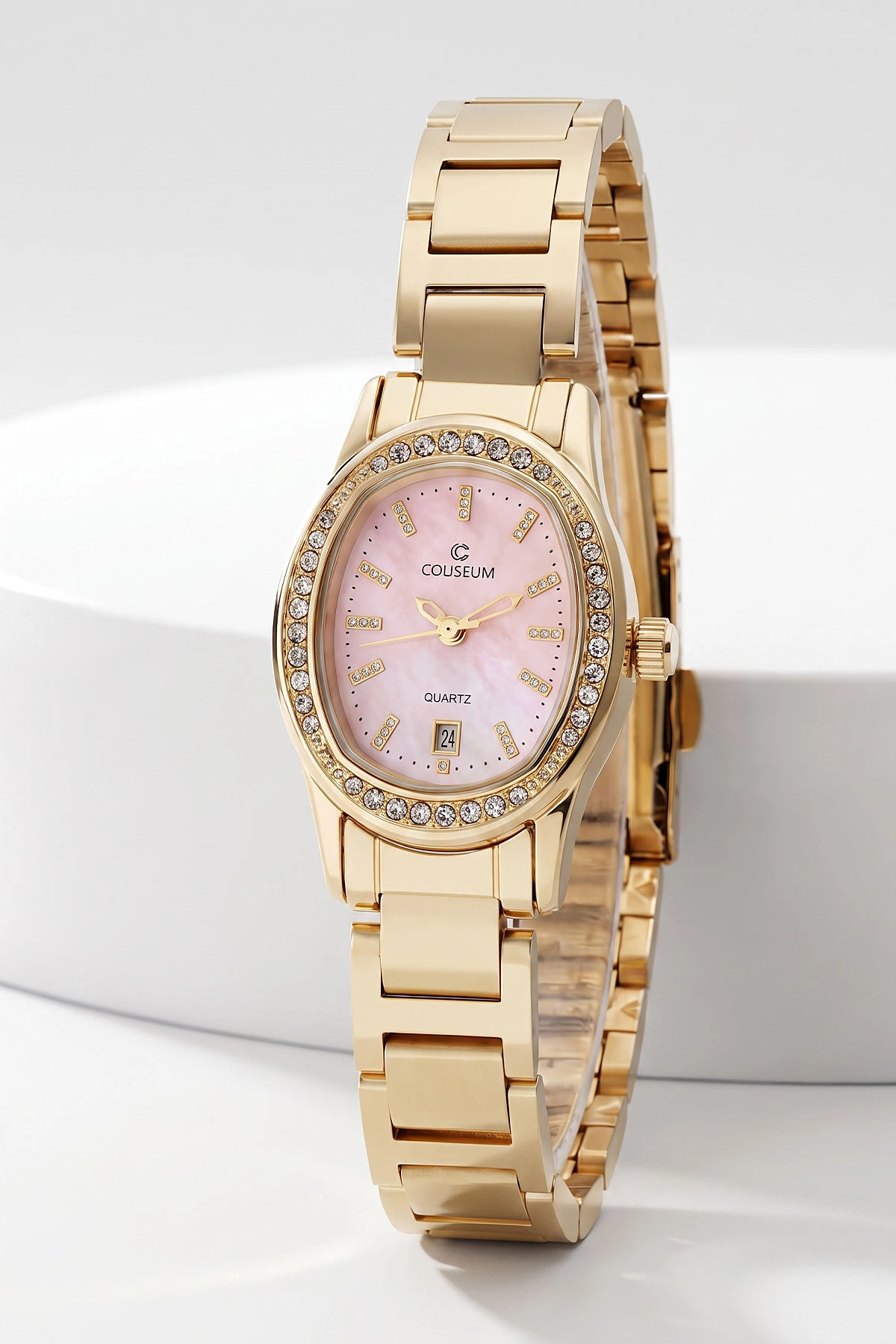Pembe Gold Takvimli Kadın Saat 476772