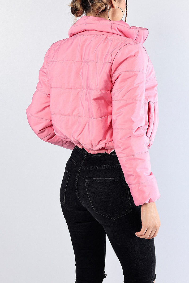 Pembe İçi Dolumlu Bayan Mont 81063