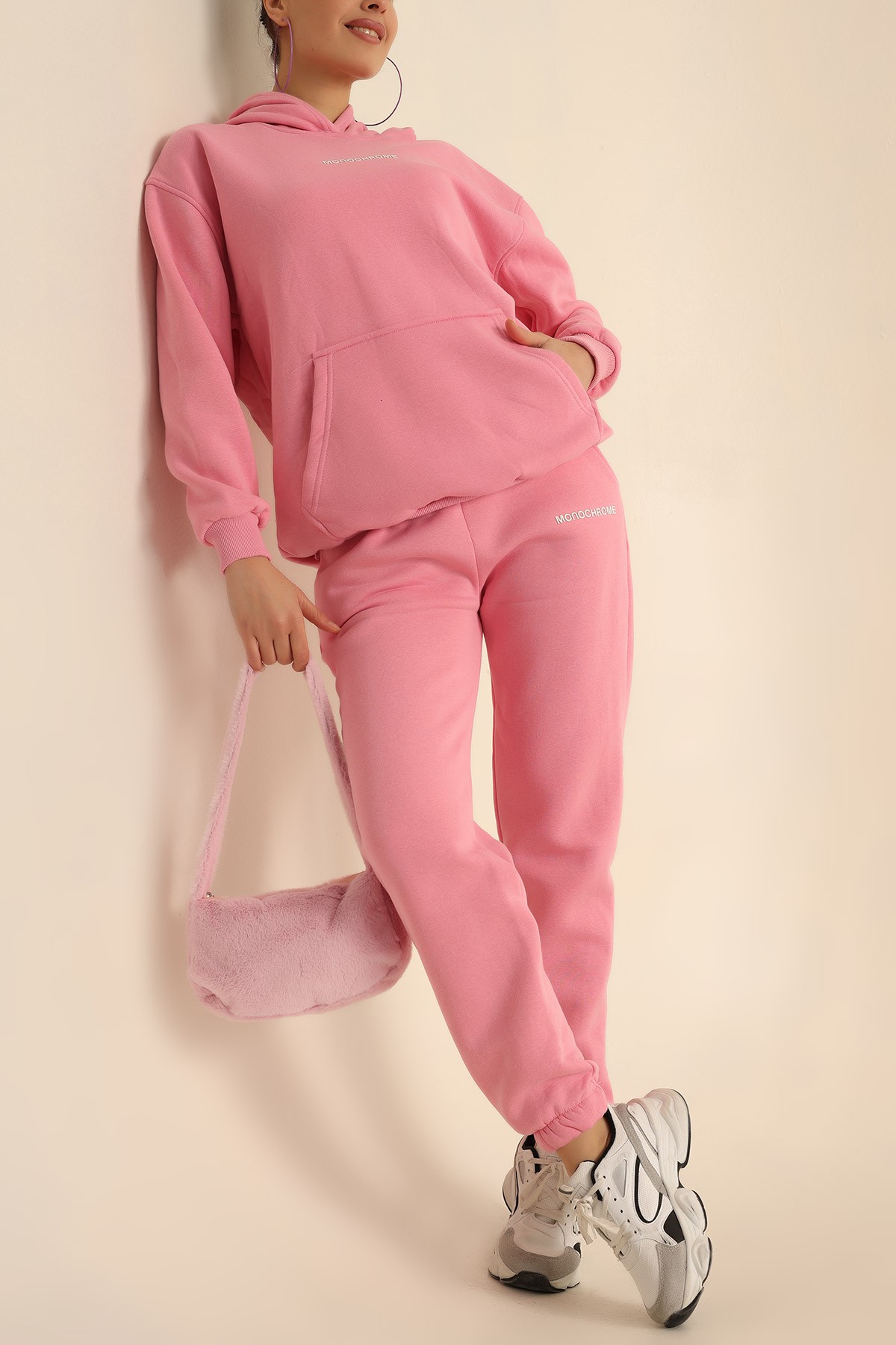 Pembe İçi Şardonlu Bayan İkili Takım 222803