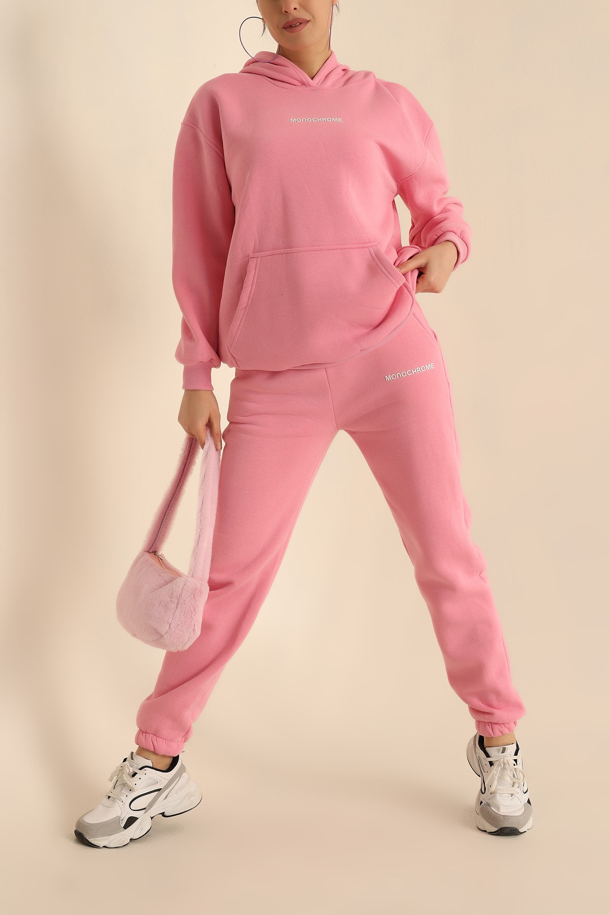 Pembe İçi Şardonlu Bayan İkili Takım 222803