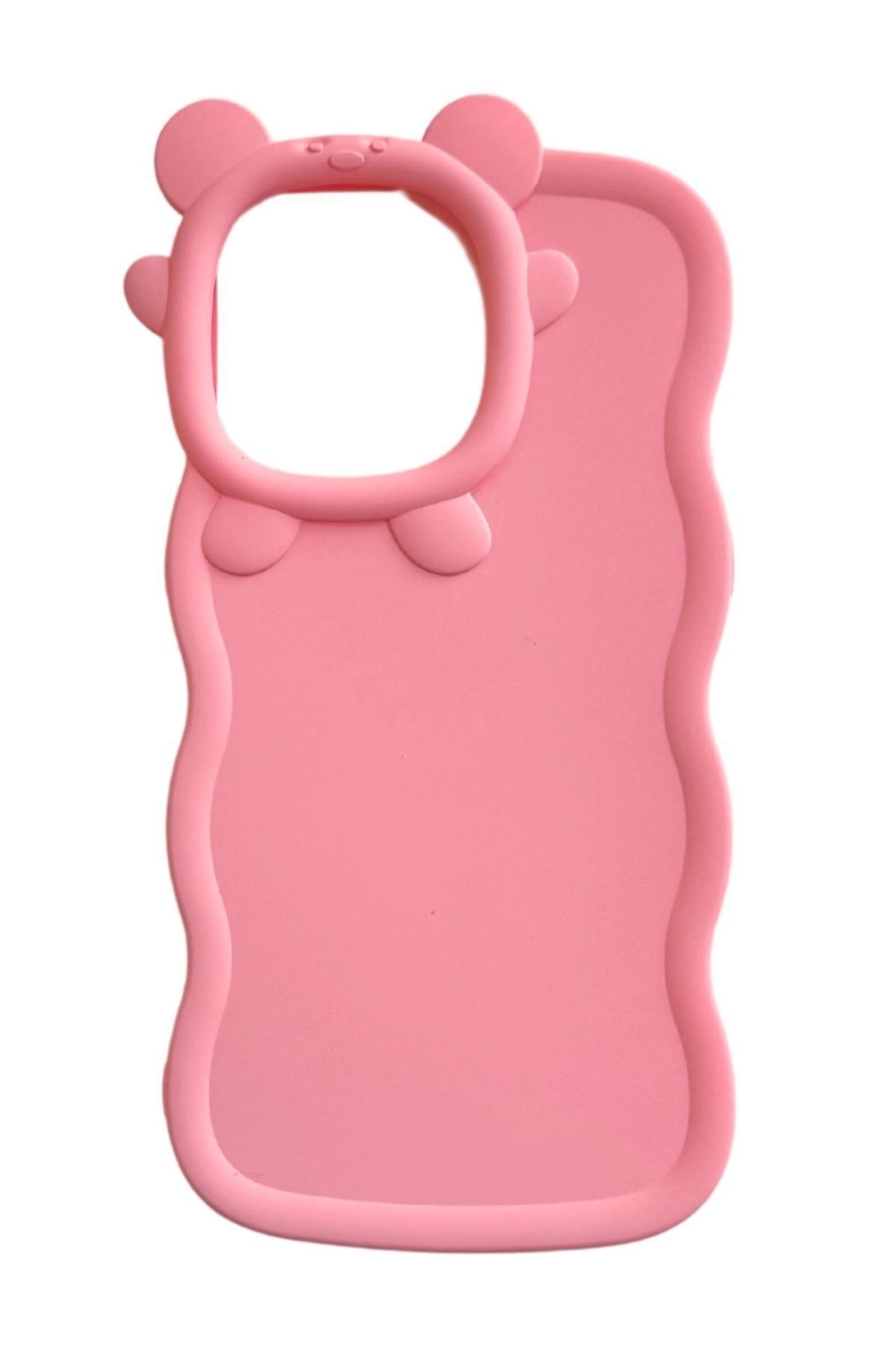 Pembe iPhone 12 Pro Uyumlu Micky Mouse Serisi Yumuşak Slikon Telefon Kılıfı 344025