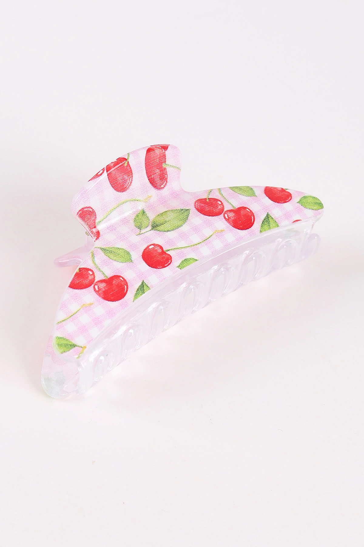 Pembe Kiraz Baskılı Mandal Toka 464495